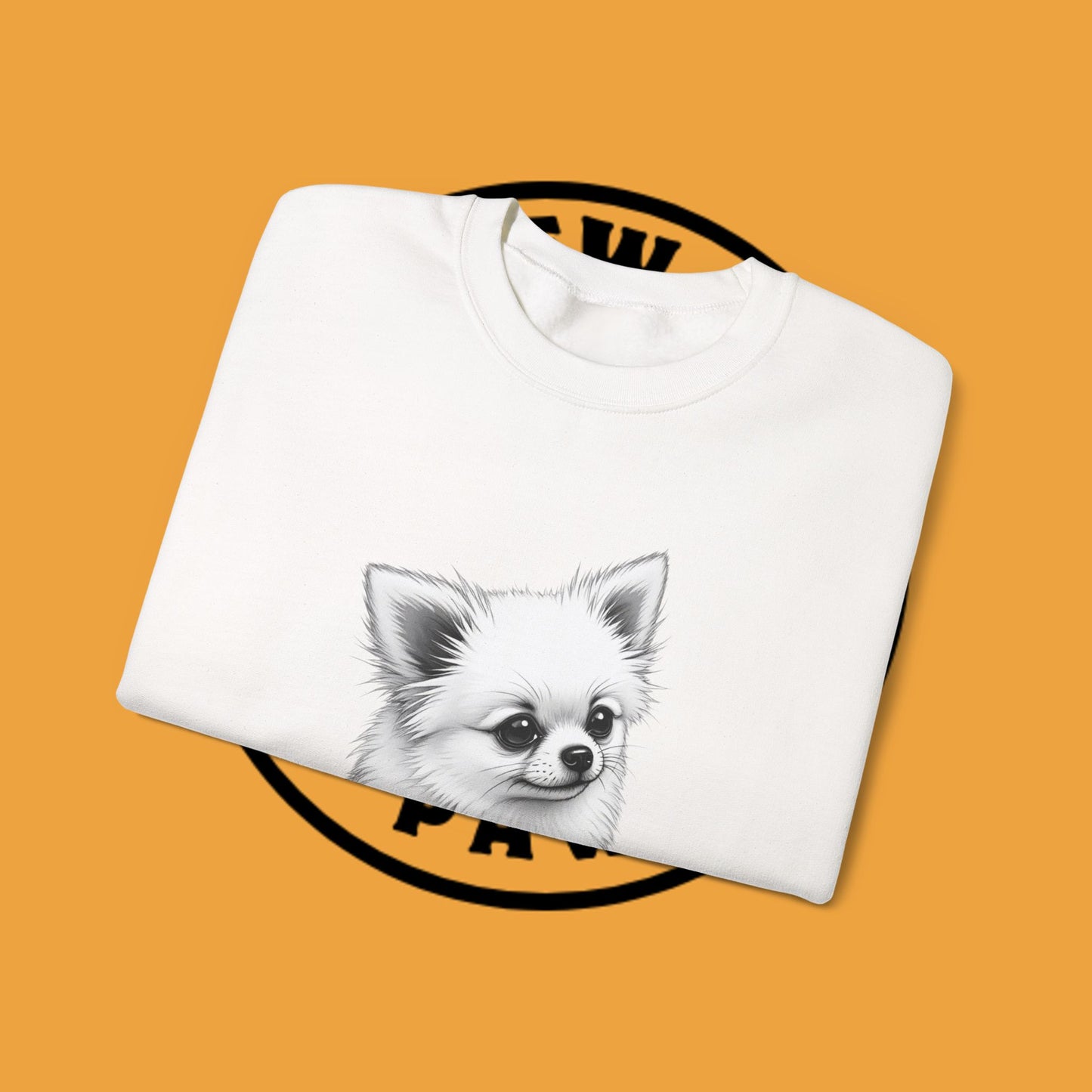 Classic Chihuahua Sketch Sweatshirt | Black White Dog Portrait | Artistic Pet Lover Gift