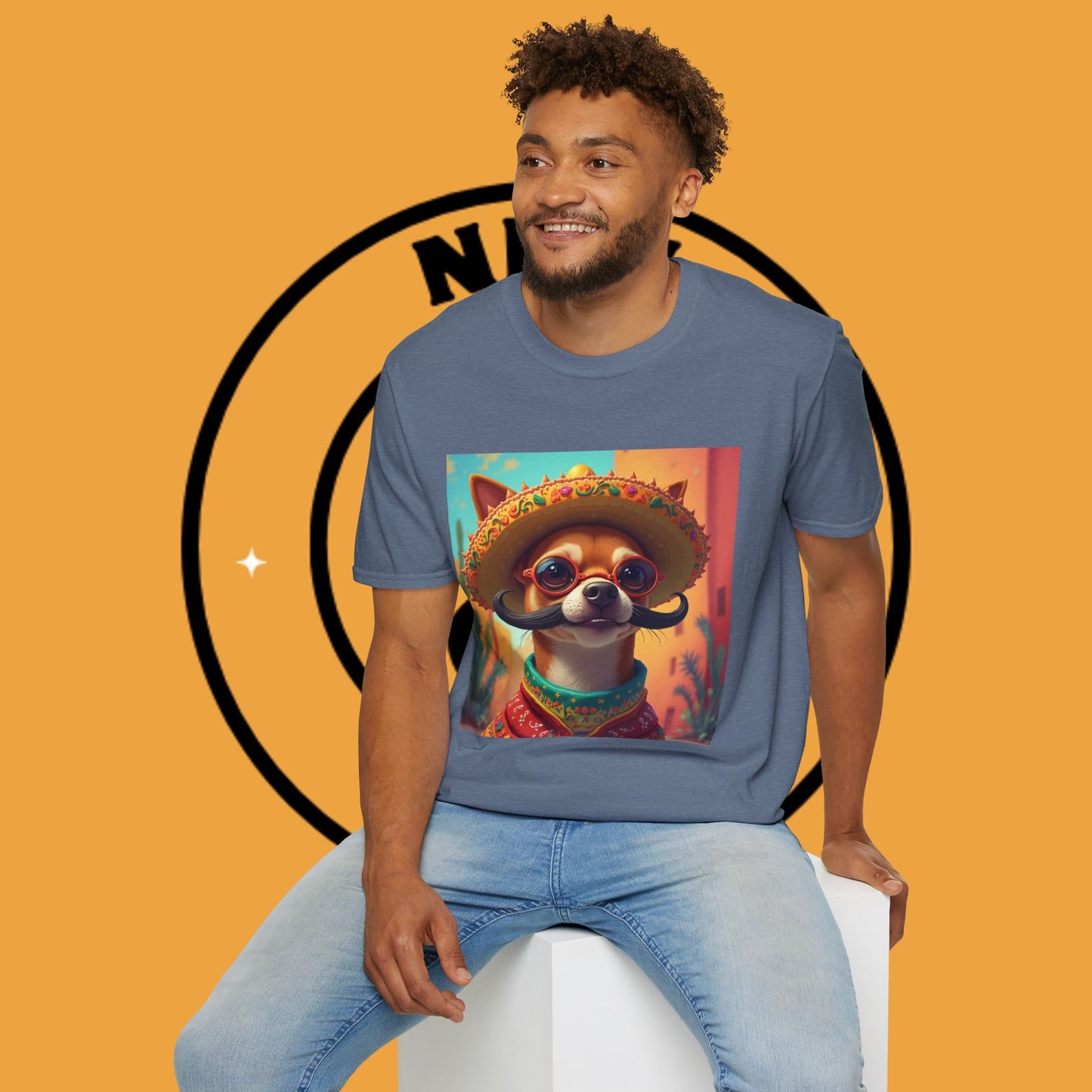 Mexican Mariachi Chihuahua T-Shirt - Cinco de Mayo Dog Art - Festive Sombrero Pet Tee - Cultural Celebration Shirt