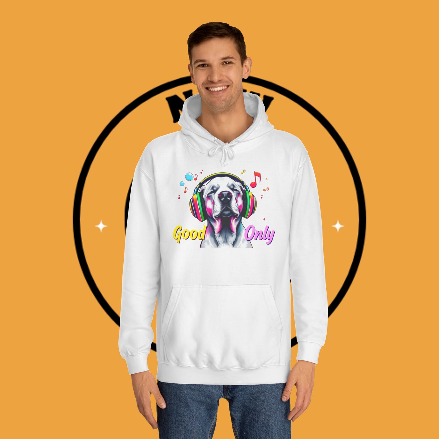 Good Vibes Only – Music Lover’s Dog HoodGood Vibes Only – Music Lover’s Dog Hood - Unisex Hoodies
