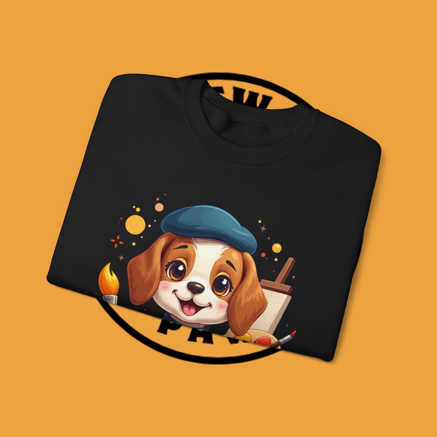 Dog Lover Crewneck Sweatshirt - Beagle Artista π¨ ARTIST BEAGLE SWEATSHIRT - UNLEASH YOUR CREATIVITY! π¨