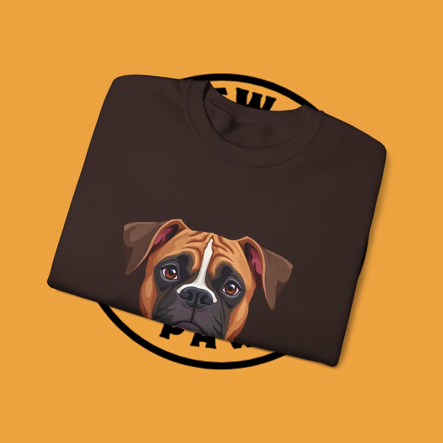 Classic Boxer Dog Portrait Crewneck Sweatshirt | Elegant Dog Lover Gift | Minimalist Boxer Art