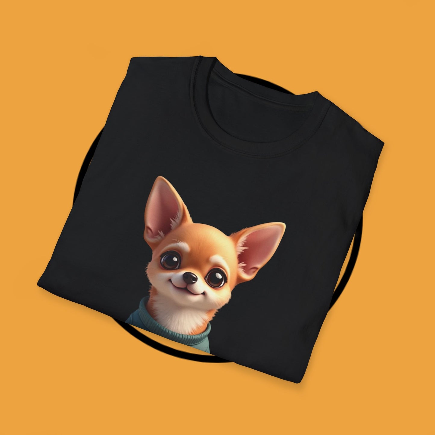 No Bad Vibes Chihuahua T-Shirt - Positive Energy Dog Art - Peace Symbol Pet Tee - Mental Health Wellness Shirt