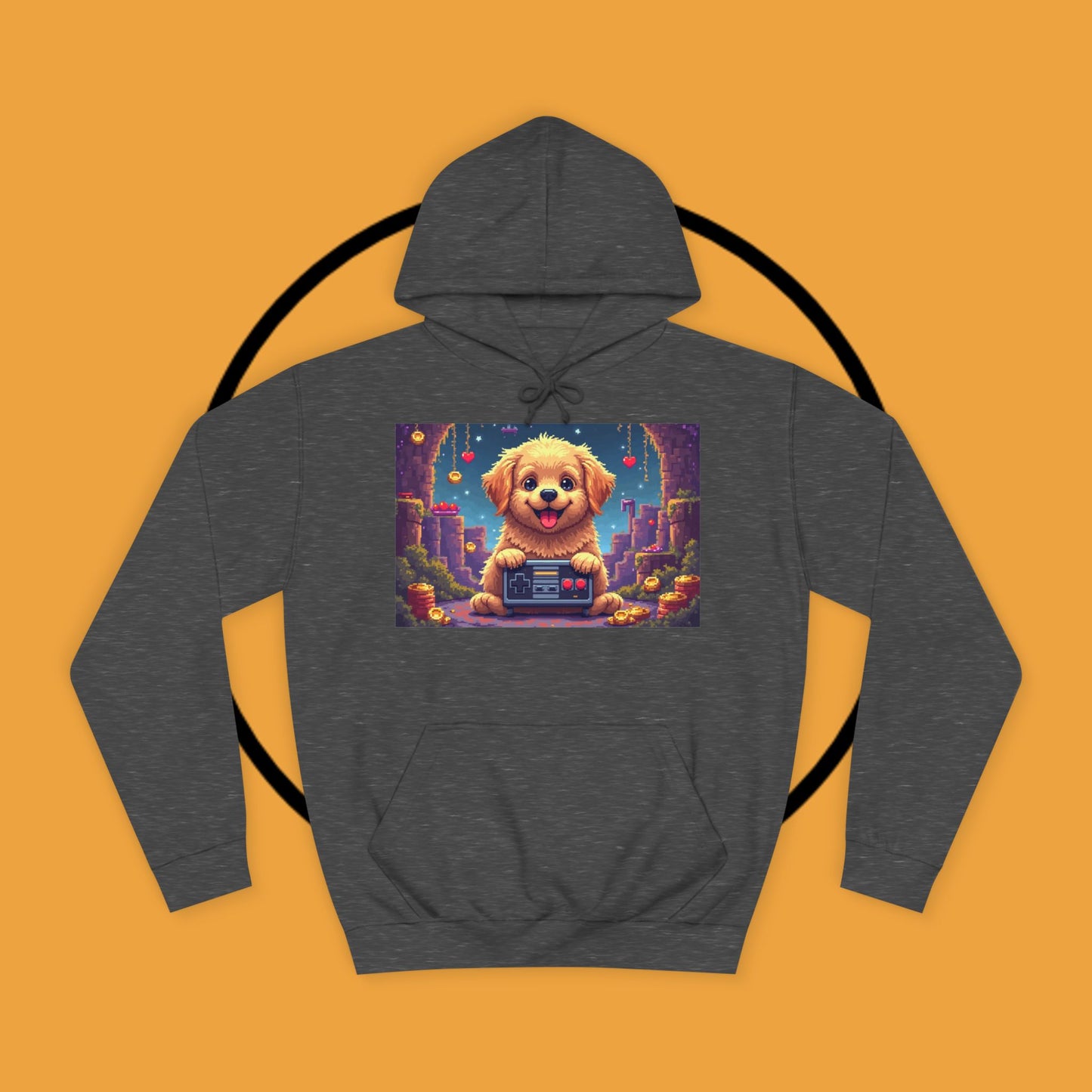 Pixel Pup Gamer Hoodie: Retro Gaming Meets Adorable Fluff