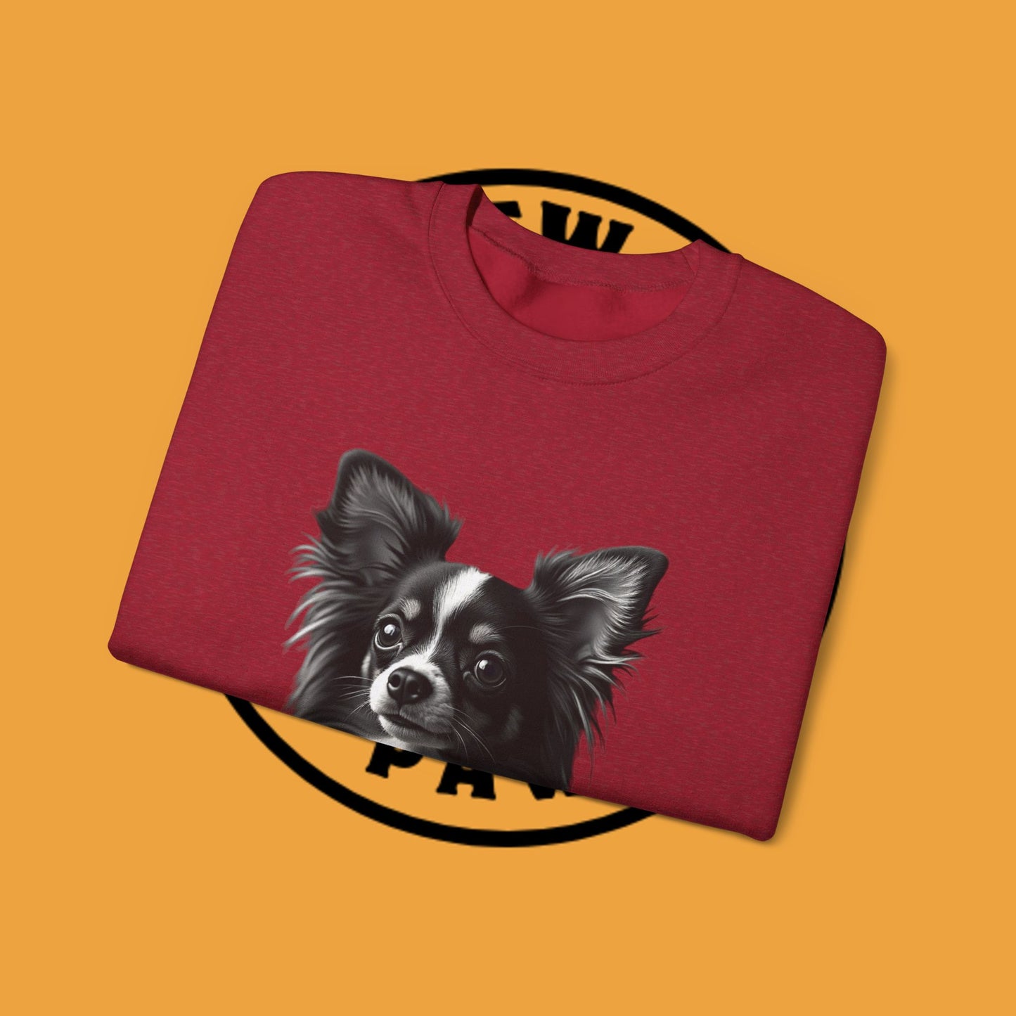 Vintage Chihuahua Portrait Sweatshirt | Black White Dog Photography | Classic Pet Art Design