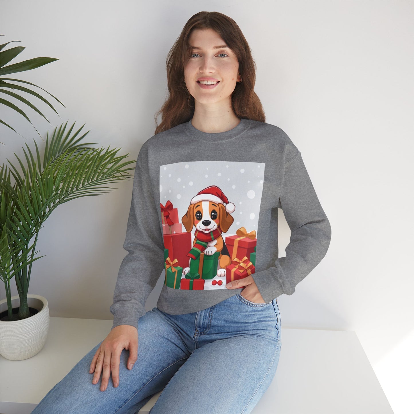 Adorable Christmas Beagle Sweatshirt – Perfect for the Holiday Season!