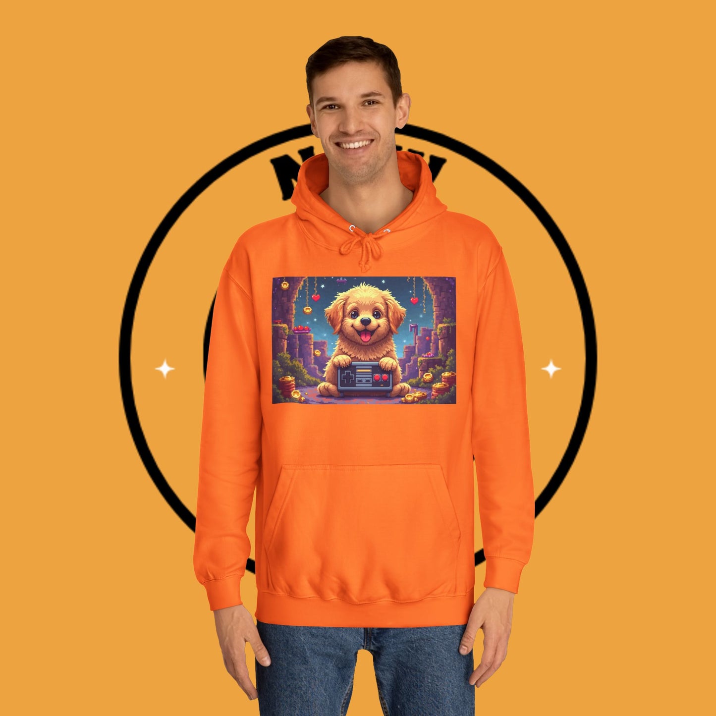 Pixel Pup Gamer Hoodie: Retro Gaming Meets Adorable Fluff