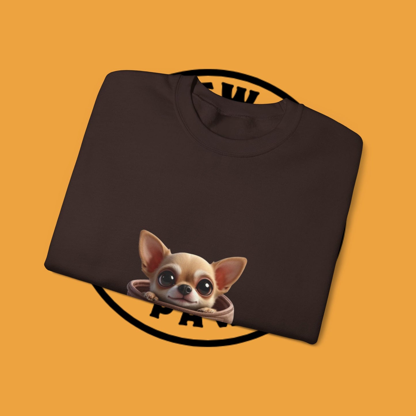 Pocket Chihuahua Sweatshirt - Cute Purse Puppy Design | Small Dog Lover Gift Crewneck