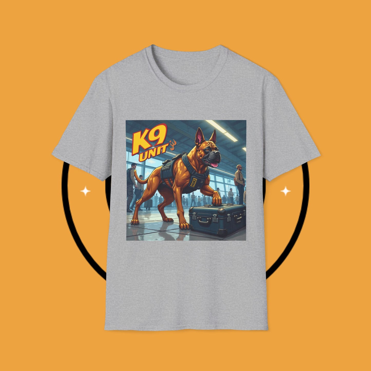 K9 Police Boxer Dog T-Shirt - Working Dog Security Unit Tee