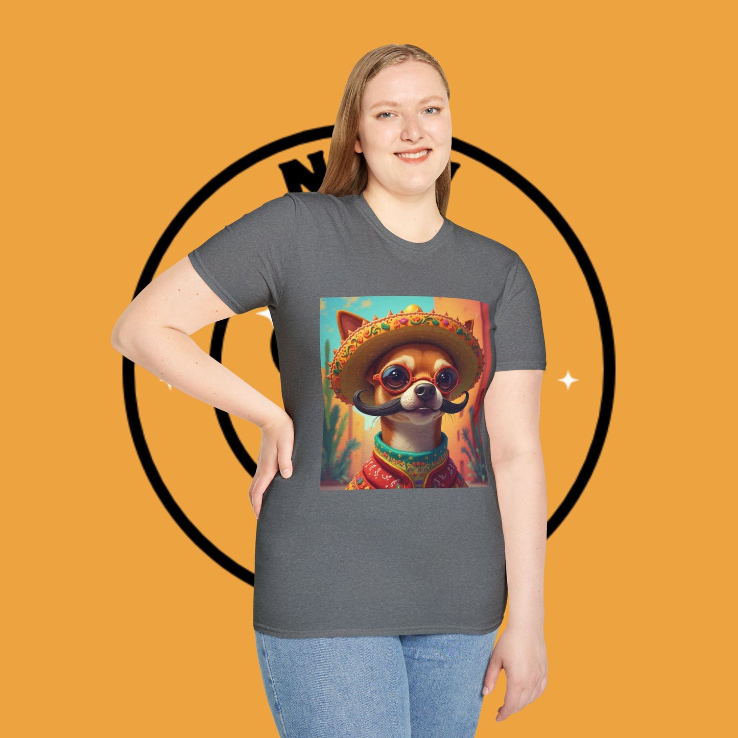 Mexican Mariachi Chihuahua T-Shirt - Cinco de Mayo Dog Art - Festive Sombrero Pet Tee - Cultural Celebration Shirt