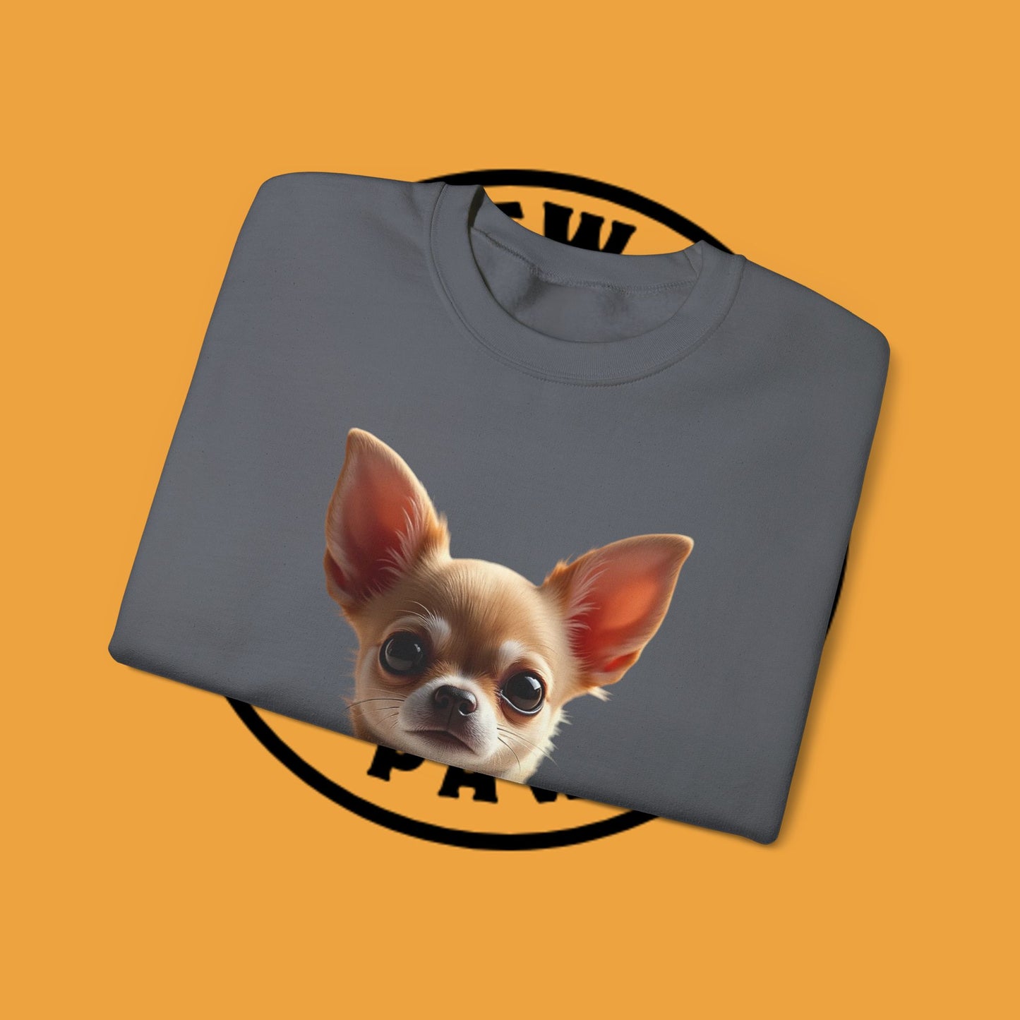 Luxury Chihuahua Sweatshirt | Premium Designer Dog Portrait | High-End Pet Lover Fashion