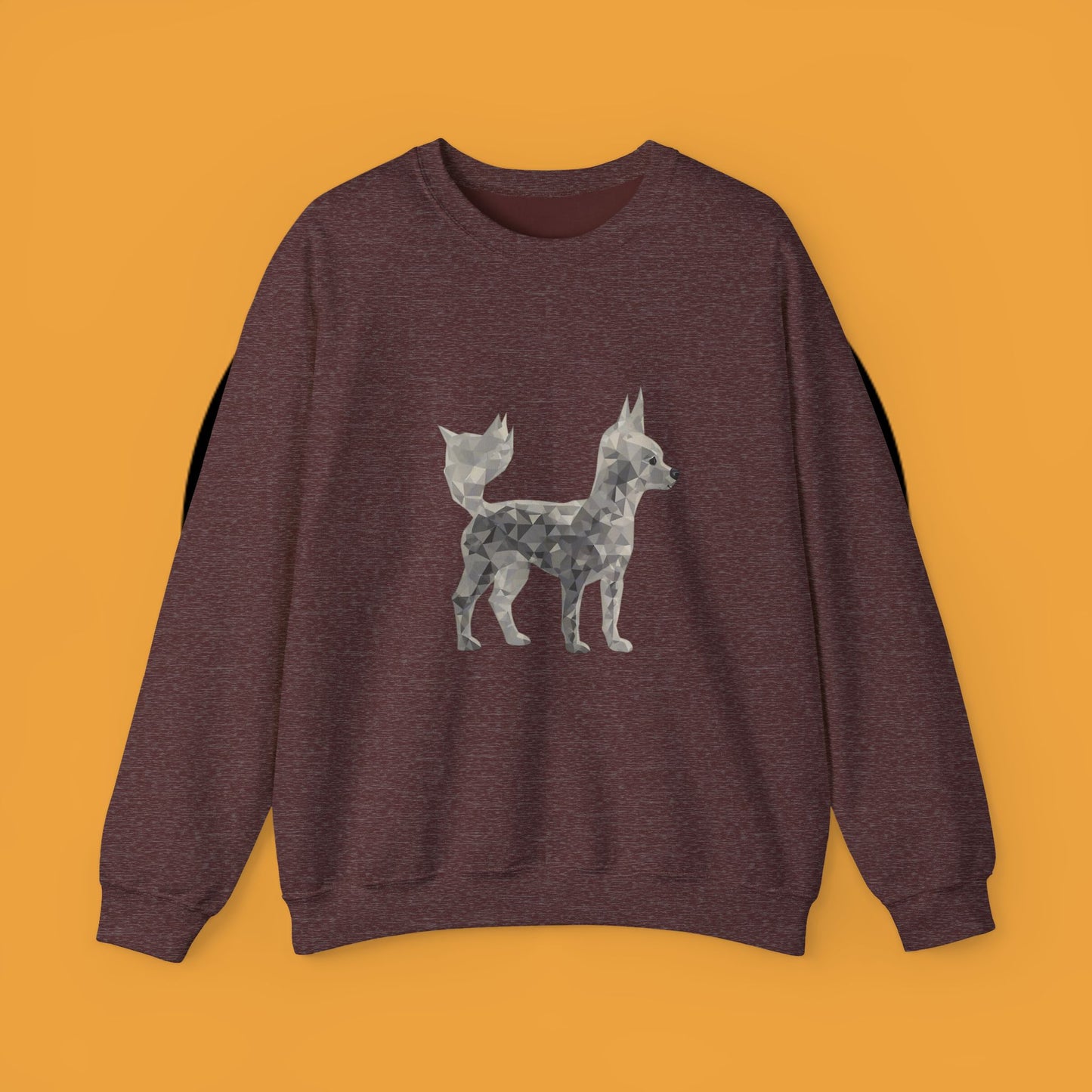 Geometric Chihuahua Sweatshirt | Low Poly Dog Art Crewneck | Modern Pet Lover Gift