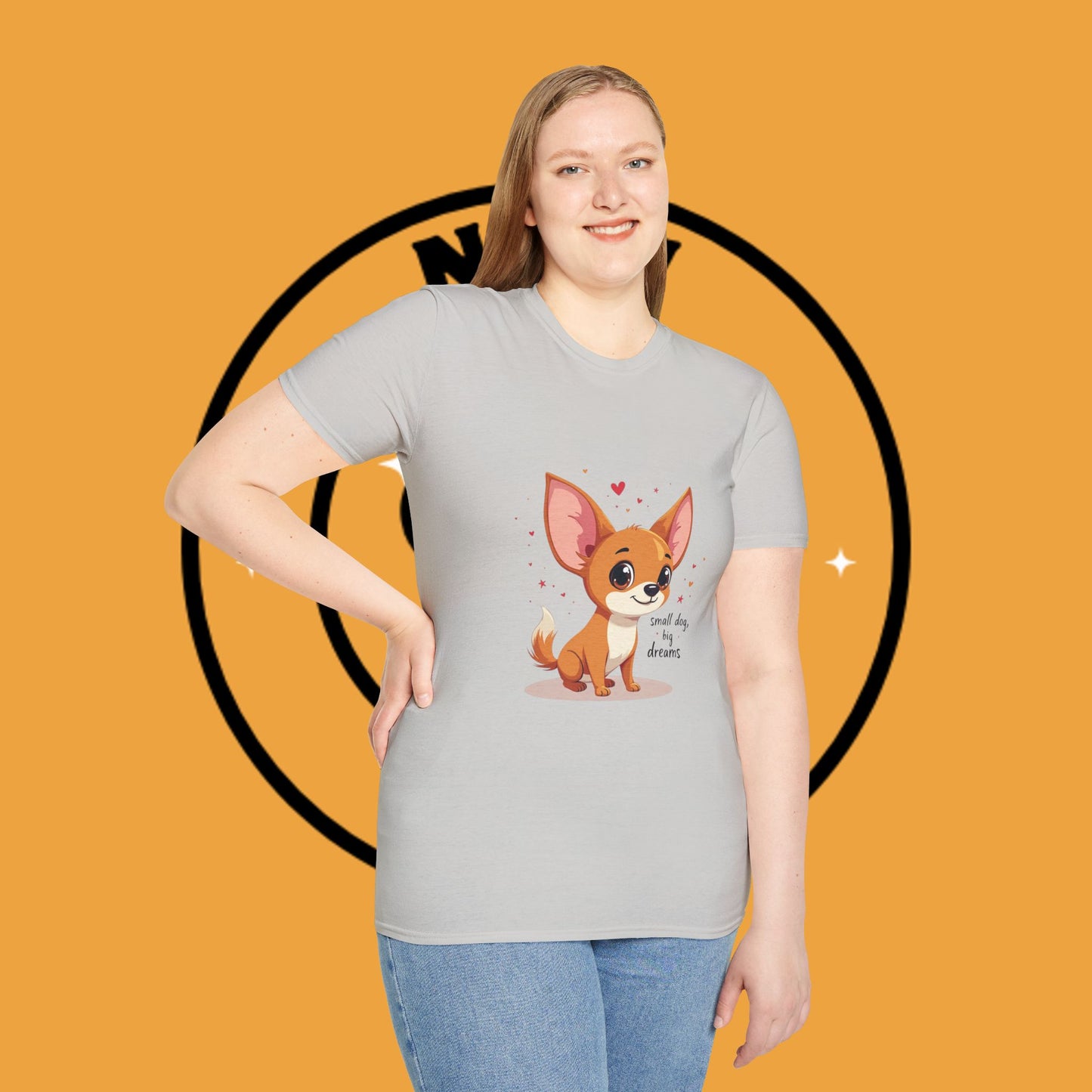 Small Dog Big Dreams Chihuahua T-Shirt - Inspirational Quote Pet Lover Tee | Motivational Puppy Shirt