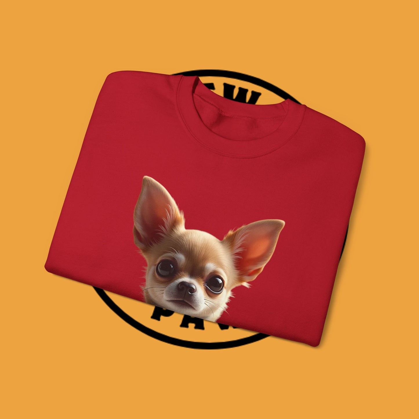 Luxury Chihuahua Sweatshirt | Premium Designer Dog Portrait | High-End Pet Lover Fashion