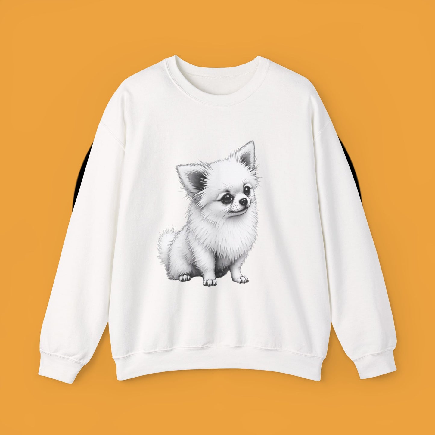 Classic Chihuahua Sketch Sweatshirt | Black White Dog Portrait | Artistic Pet Lover Gift
