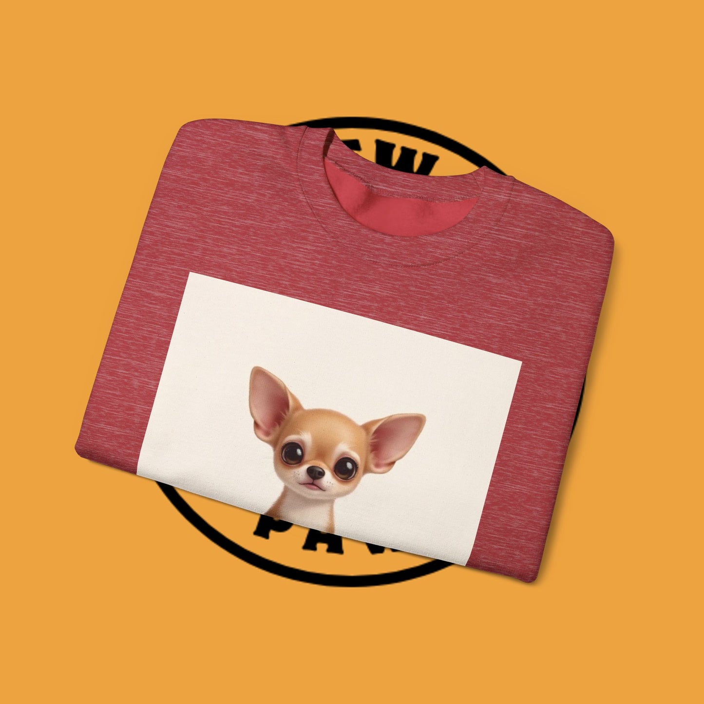 "Minimal Dog Maximum Love" Chihuahua Sweatshirt | Cute Puppy Quote Design | Small Dog Lover Gift