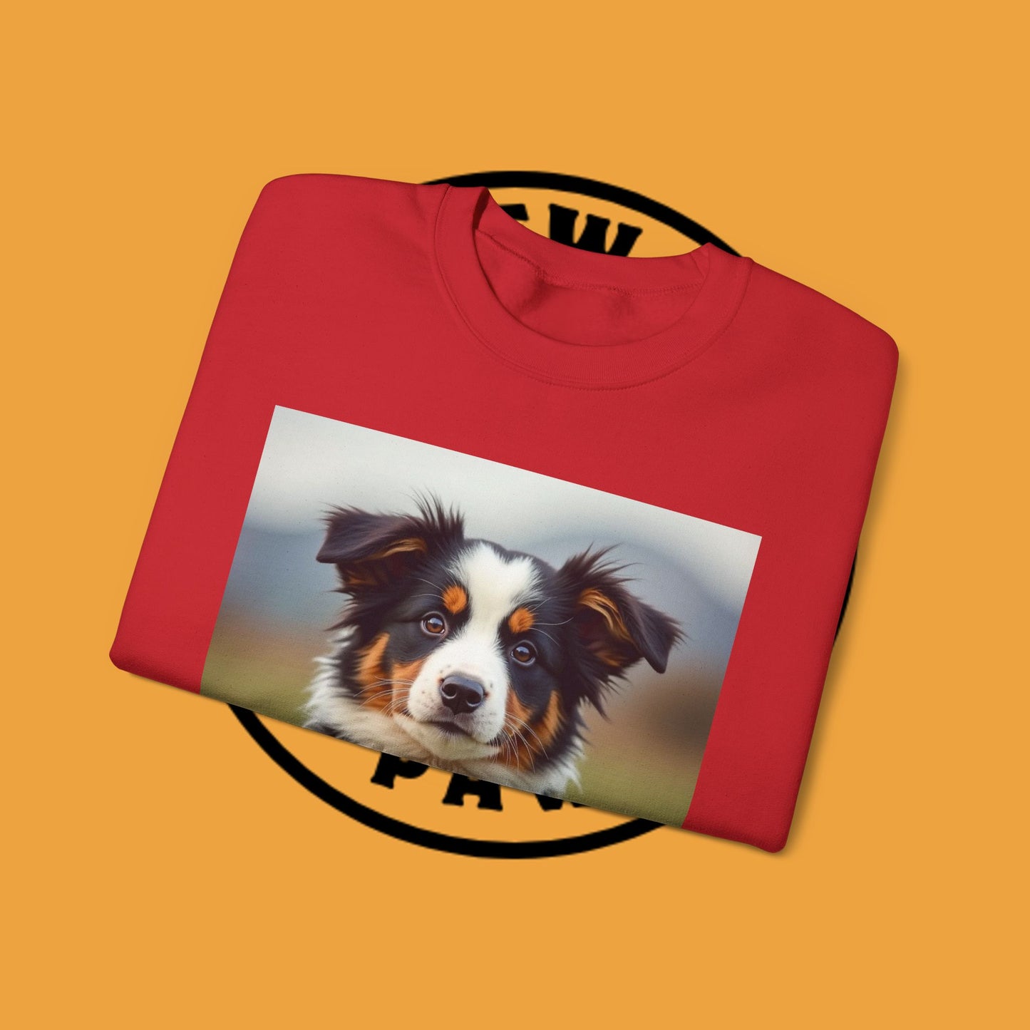 Photographer Dog Crewneck Sweatshirt - Cute Puppy with Vintage Camera Design | Photography Lover Gift