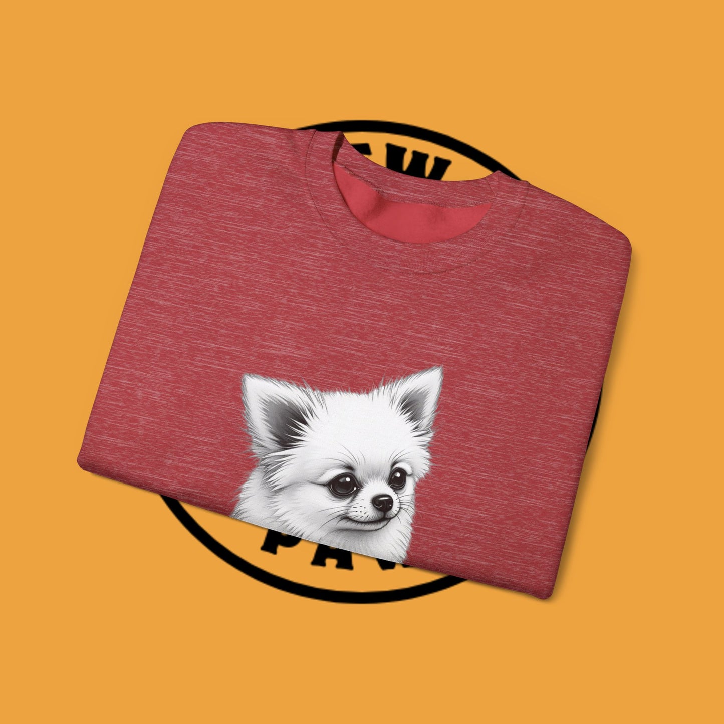 Classic Chihuahua Sketch Sweatshirt | Black White Dog Portrait | Artistic Pet Lover Gift