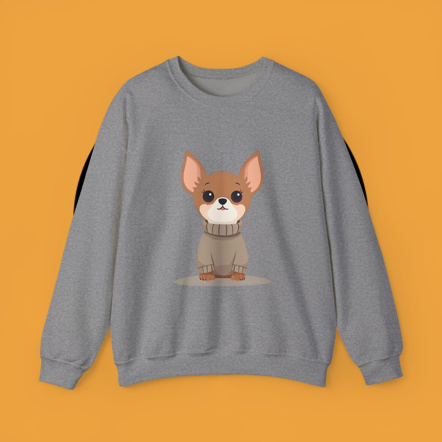 Cute Chihuahua Kawaii Sweatshirt | Cozy Dog in Sweater Design | Adorable Pet Lover Gift