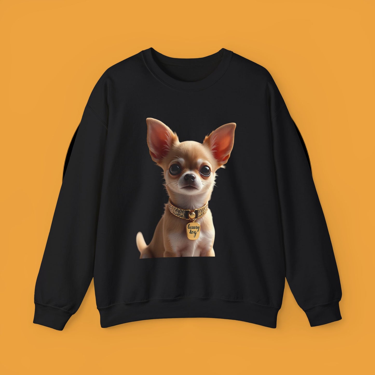 Luxury Chihuahua Sweatshirt | Premium Designer Dog Portrait | High-End Pet Lover Fashion