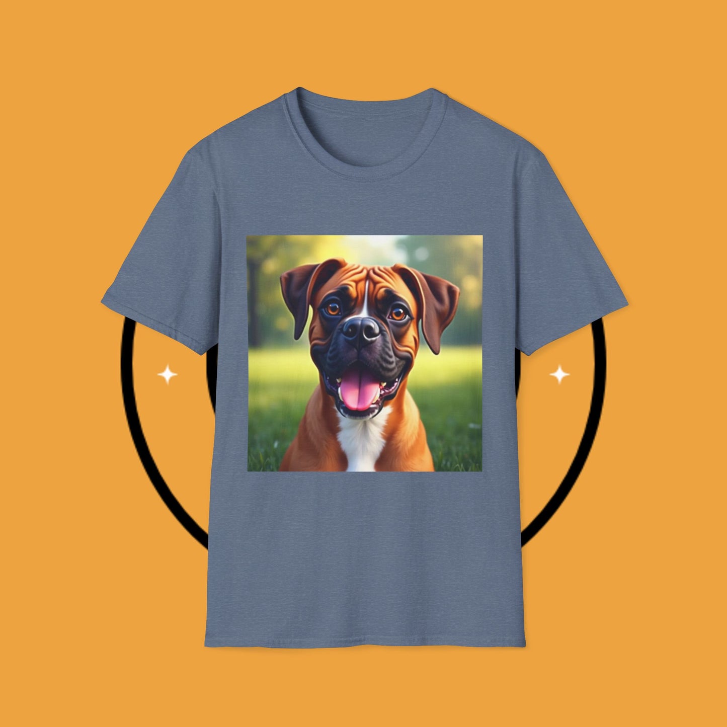 "Happy Boxer Pure Joy" Premium T-Shirt / Smiling Puppy Joy Tee Gift