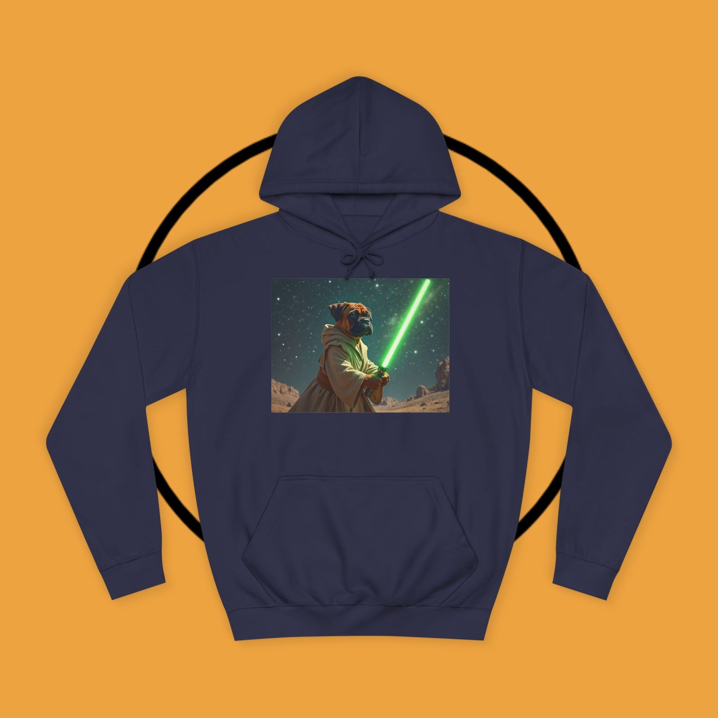 Jedi Boxer Dog Hoodie | Star Wars Pet Lover Gift | Funny Sci-Fi Dog Apparel | Geek Fashion