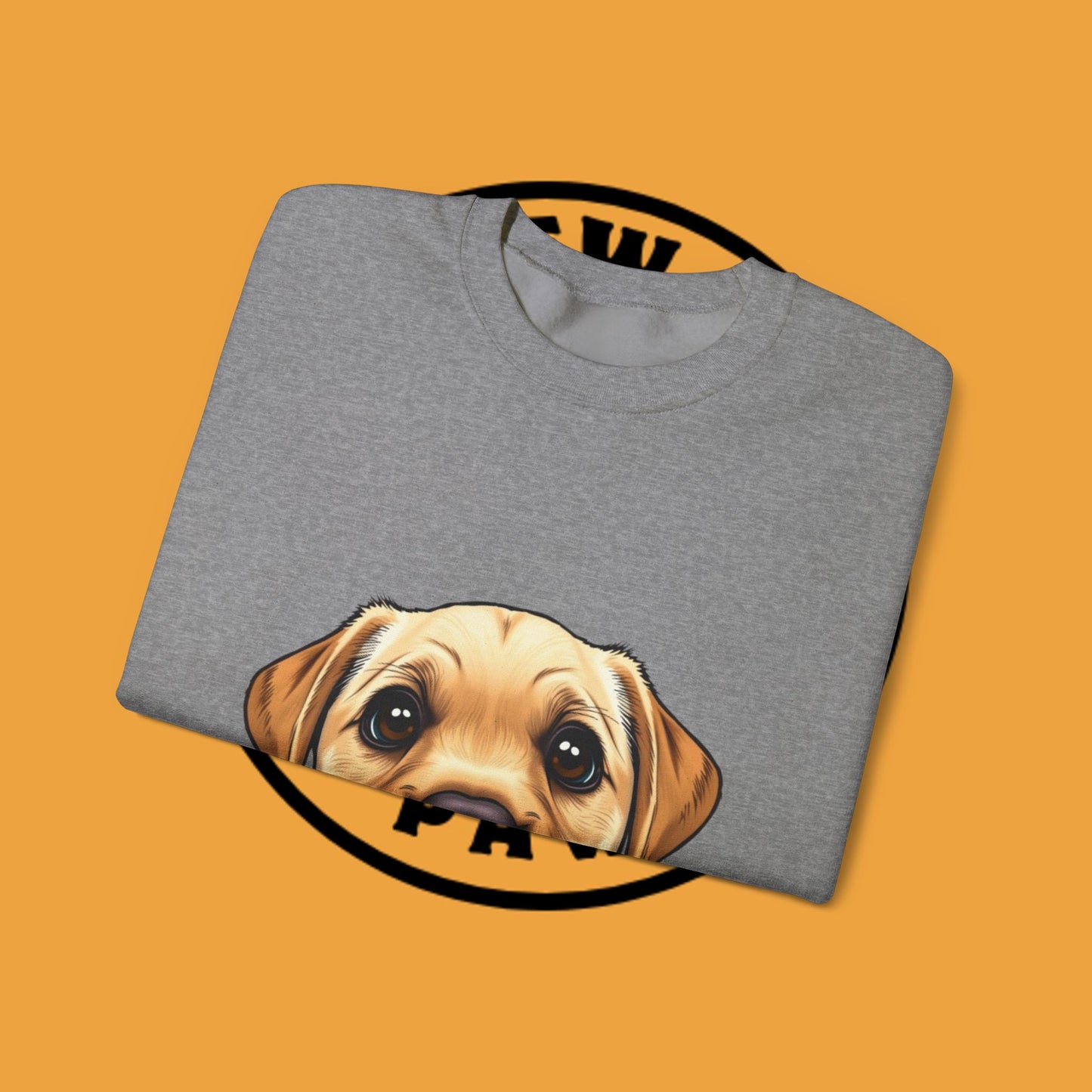 Labrador Puppy Crewneck Sweatshirt - Cartoon Dog Digital Art