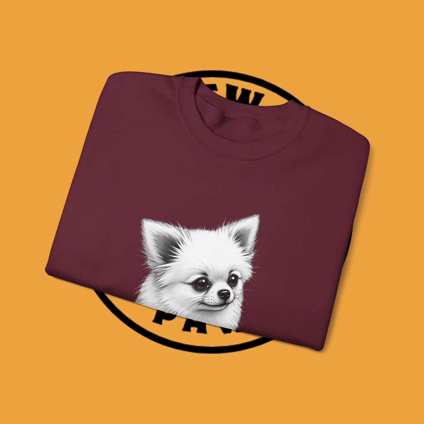 Classic Chihuahua Sketch Sweatshirt | Black White Dog Portrait | Artistic Pet Lover Gift