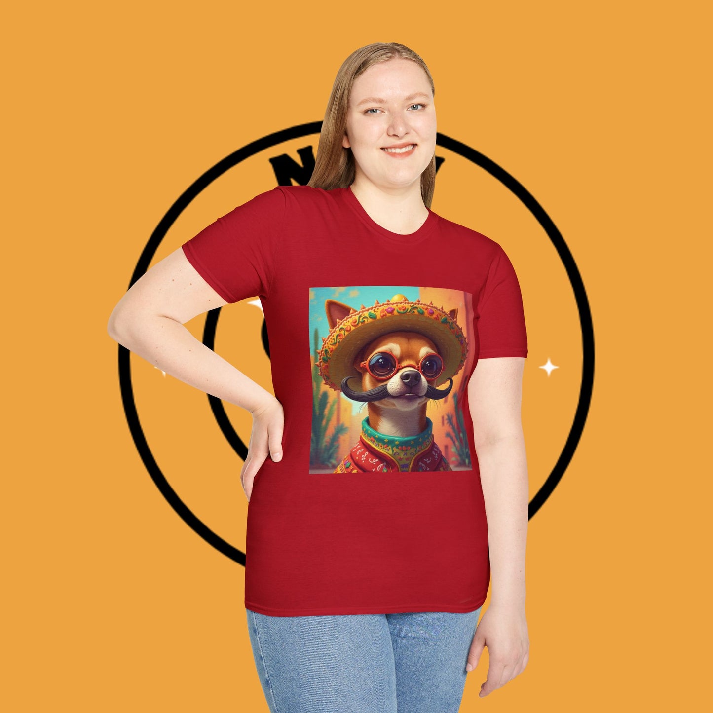 Mexican Mariachi Chihuahua T-Shirt - Cinco de Mayo Dog Art - Festive Sombrero Pet Tee - Cultural Celebration Shirt
