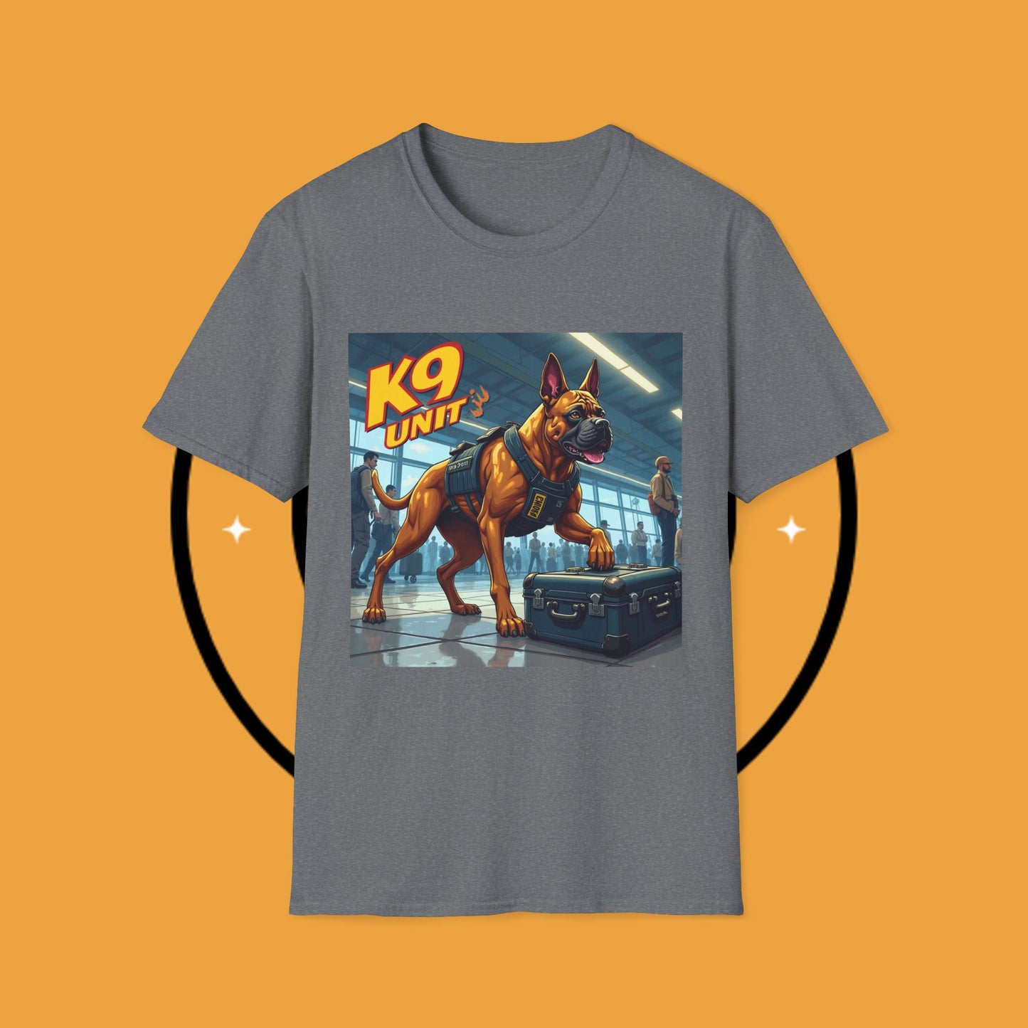 K9 Police Boxer Dog T-Shirt - Working Dog Security Unit Tee
