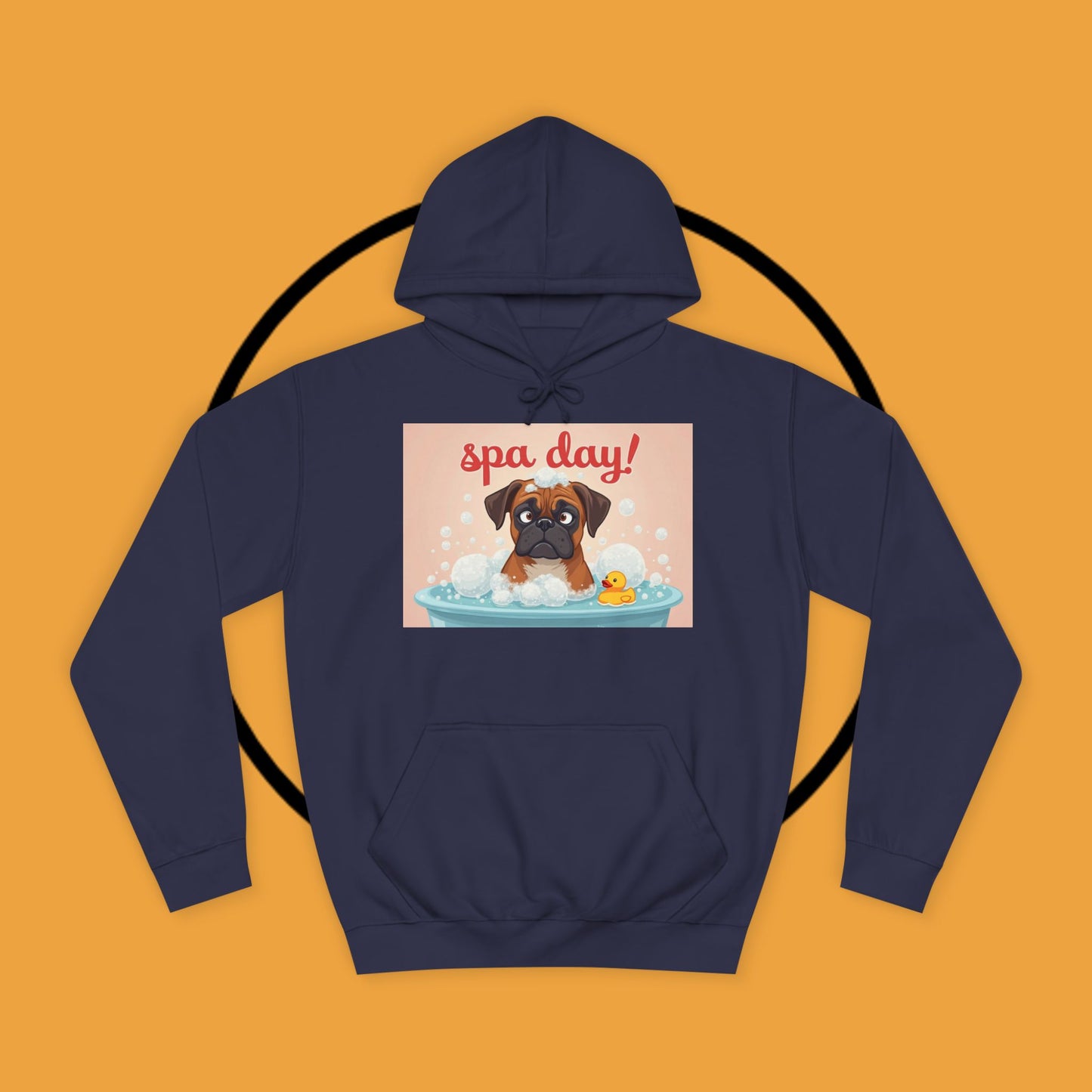 Spa Day Boxer Dog Hoodie | Self-Care Relaxation Gift | Pamper Day Pet Apparel | Wellness Vibes
