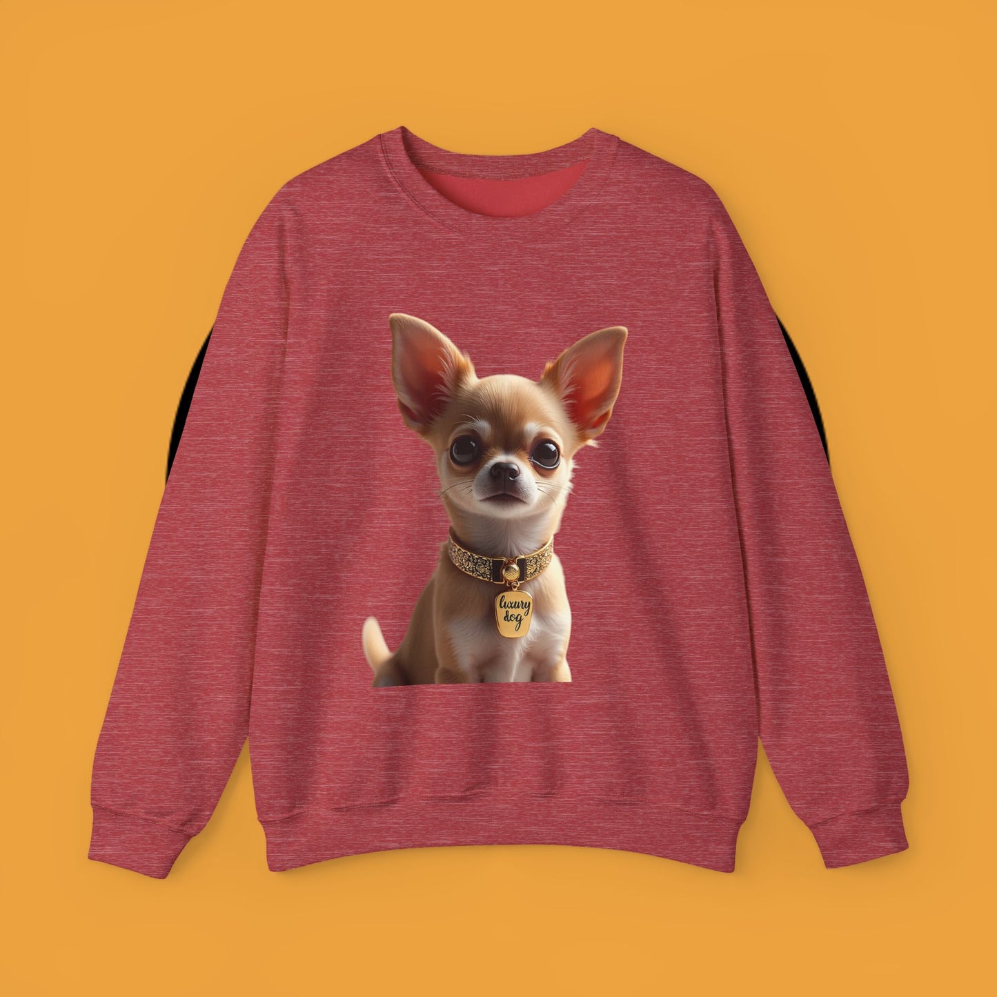 Luxury Chihuahua Sweatshirt | Premium Designer Dog Portrait | High-End Pet Lover Fashion