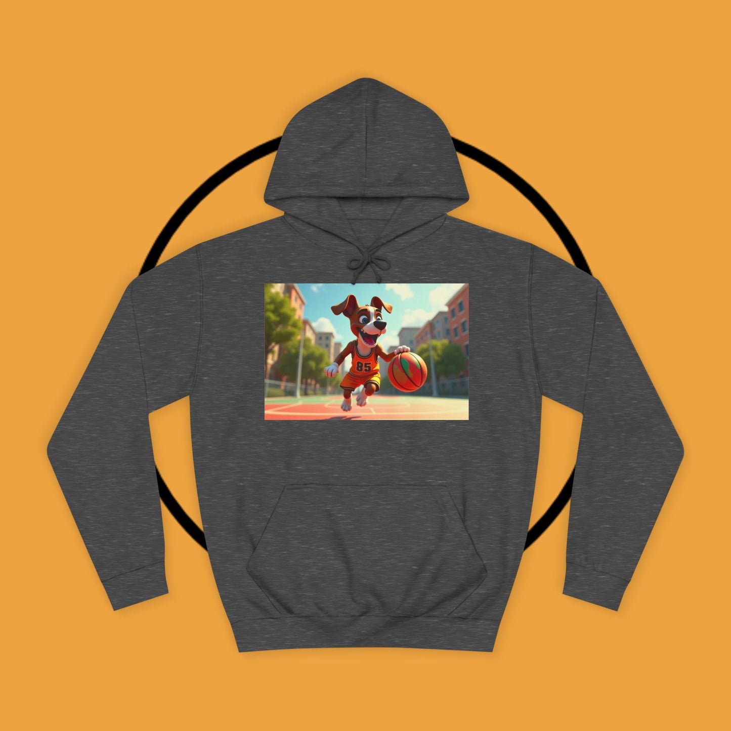 Basketball Boxer Dog #85 Hoodie | Sports Athletic Pet Apparel | Basketball Fan Gift | Team Spirit