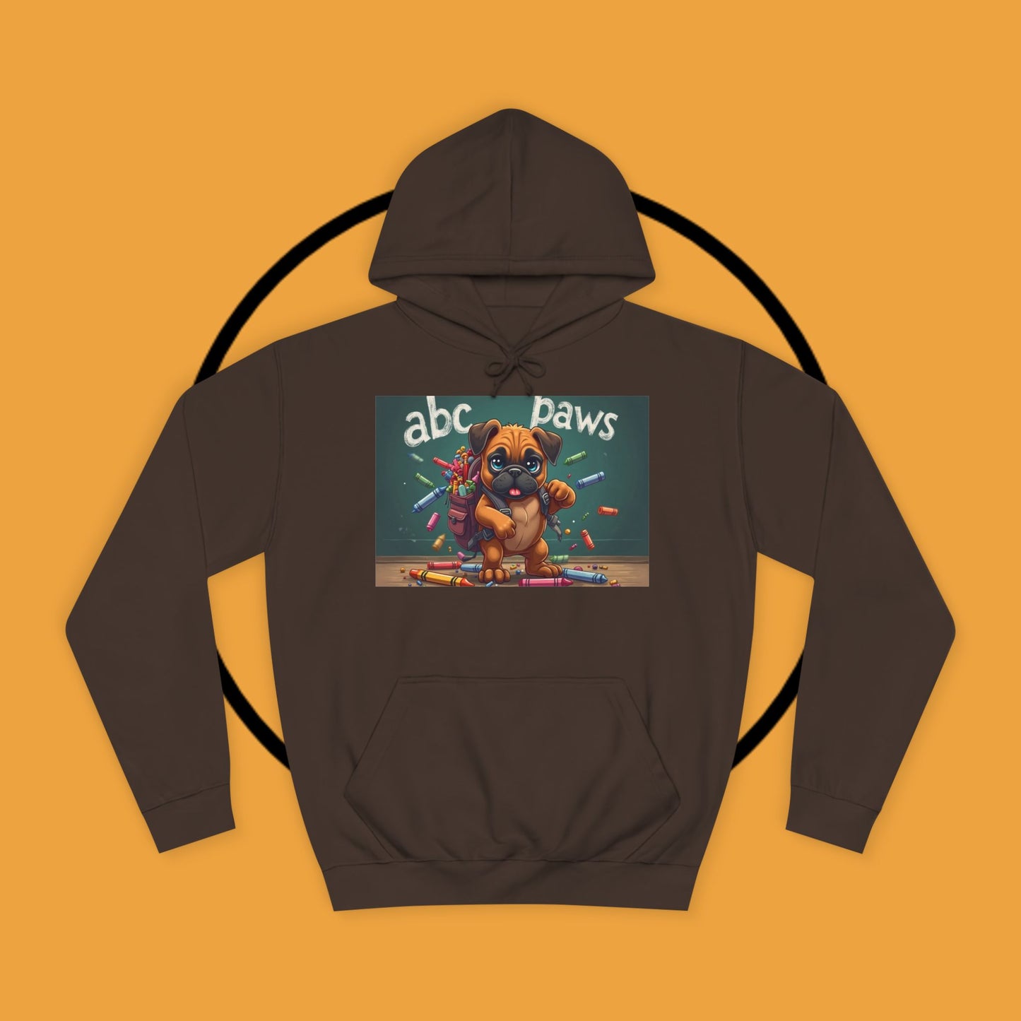 ABC Paws School Boxer Puppy Hoodie | Back to School Dog Gift | Teacher Pet Apparel | Educational Fun