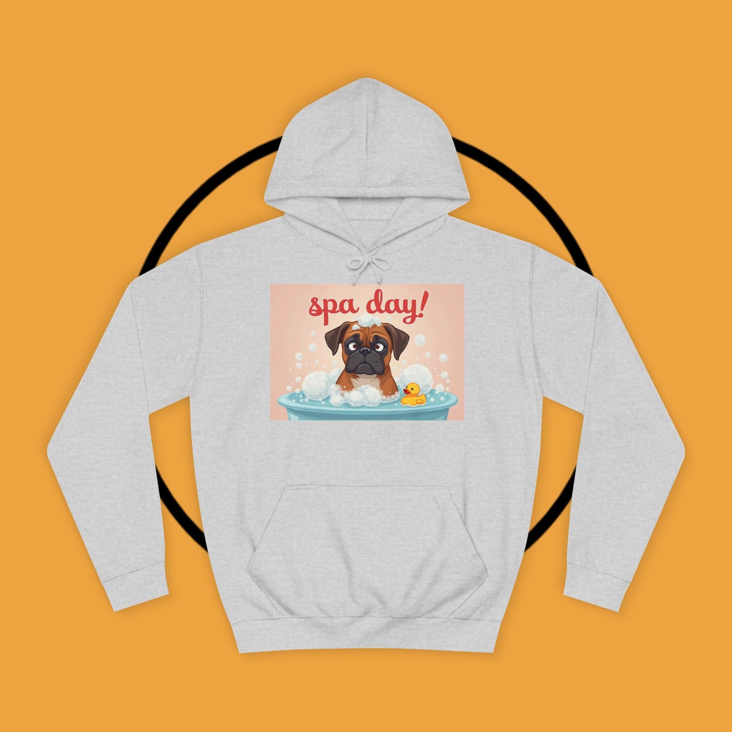 Spa Day Boxer Dog Hoodie | Self-Care Relaxation Gift | Pamper Day Pet Apparel | Wellness Vibes