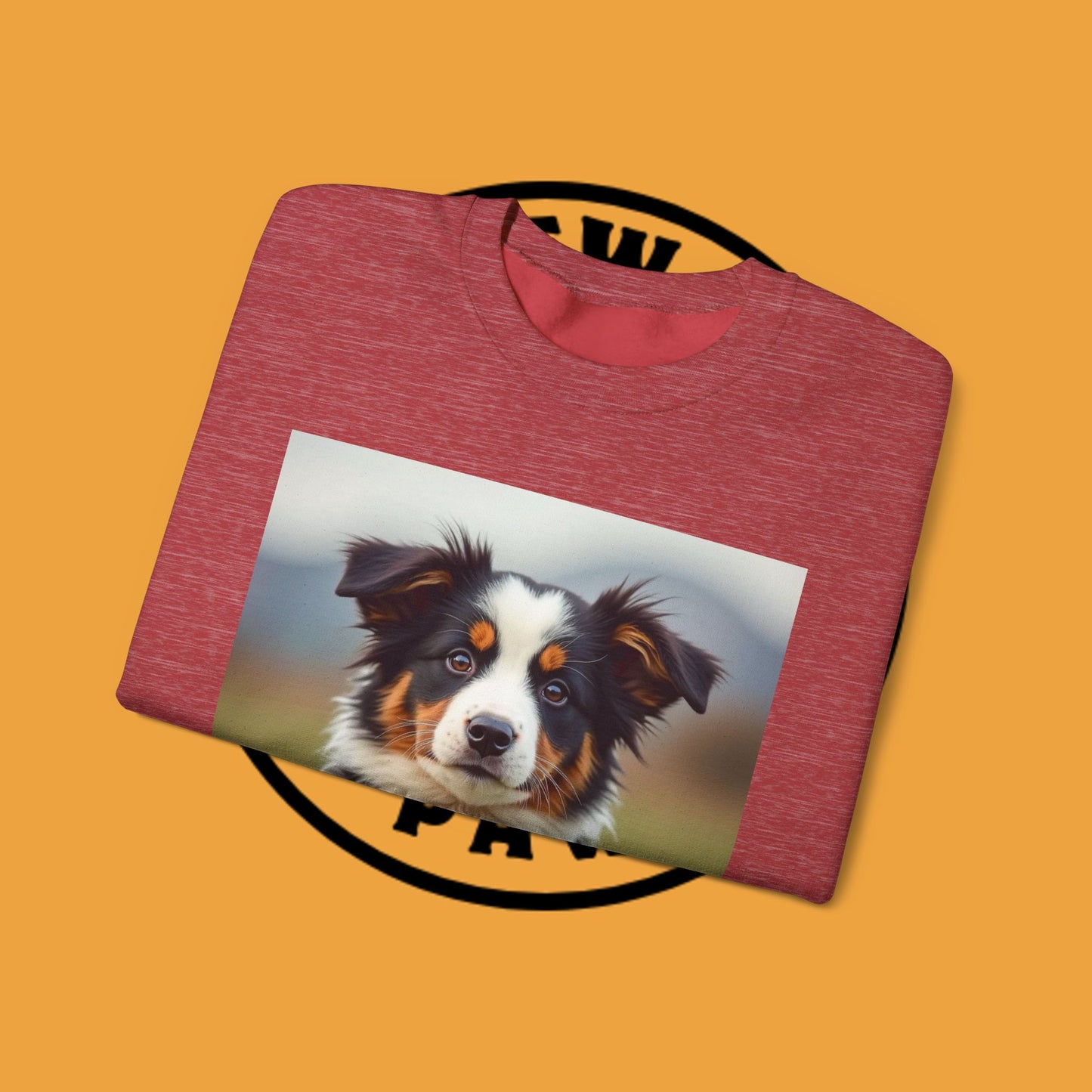 Photographer Dog Crewneck Sweatshirt - Cute Puppy with Vintage Camera Design | Photography Lover Gift