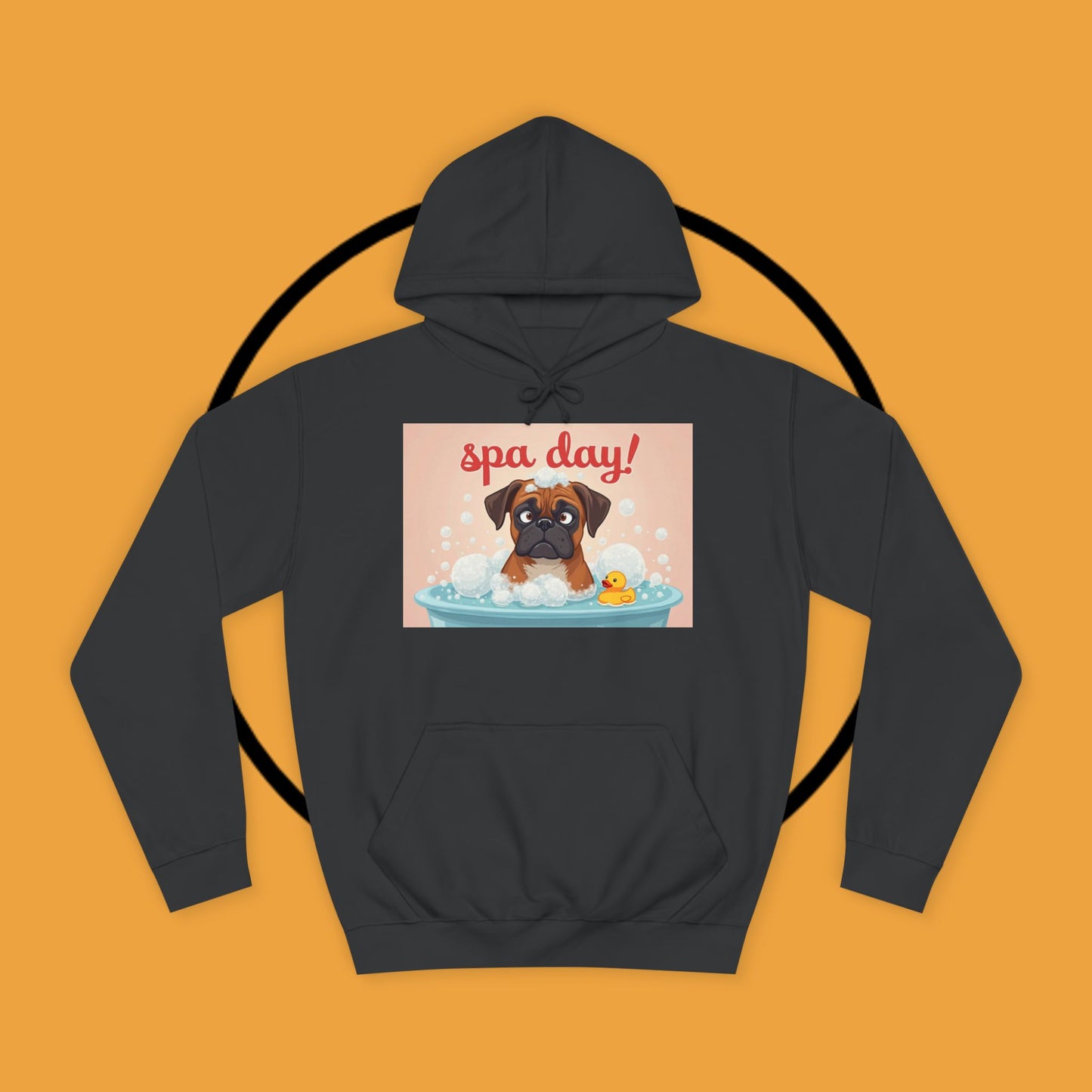 Spa Day Boxer Dog Hoodie | Self-Care Relaxation Gift | Pamper Day Pet Apparel | Wellness Vibes