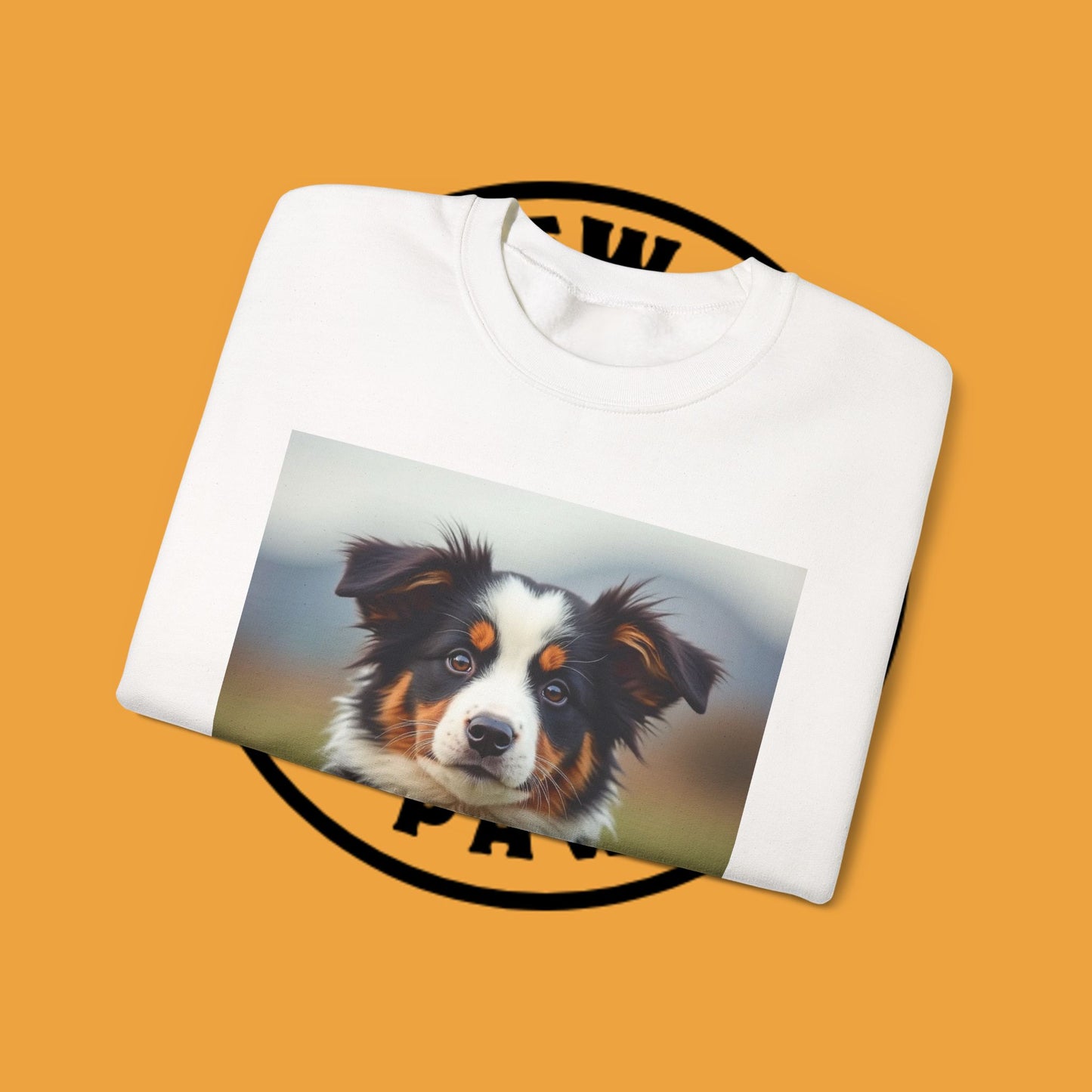 Photographer Dog Crewneck Sweatshirt - Cute Puppy with Vintage Camera Design | Photography Lover Gift