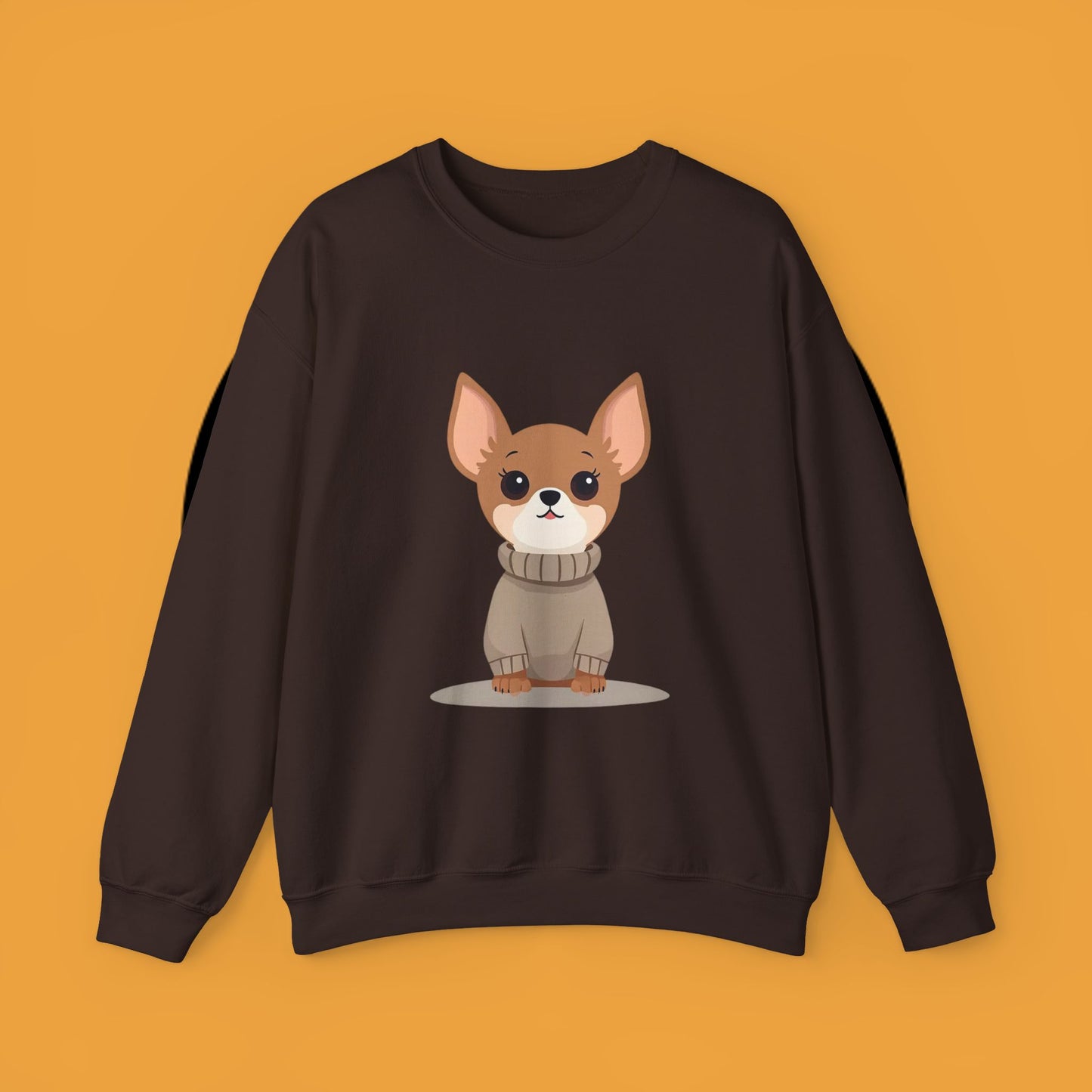 Cute Chihuahua Kawaii Sweatshirt | Cozy Dog in Sweater Design | Adorable Pet Lover Gift