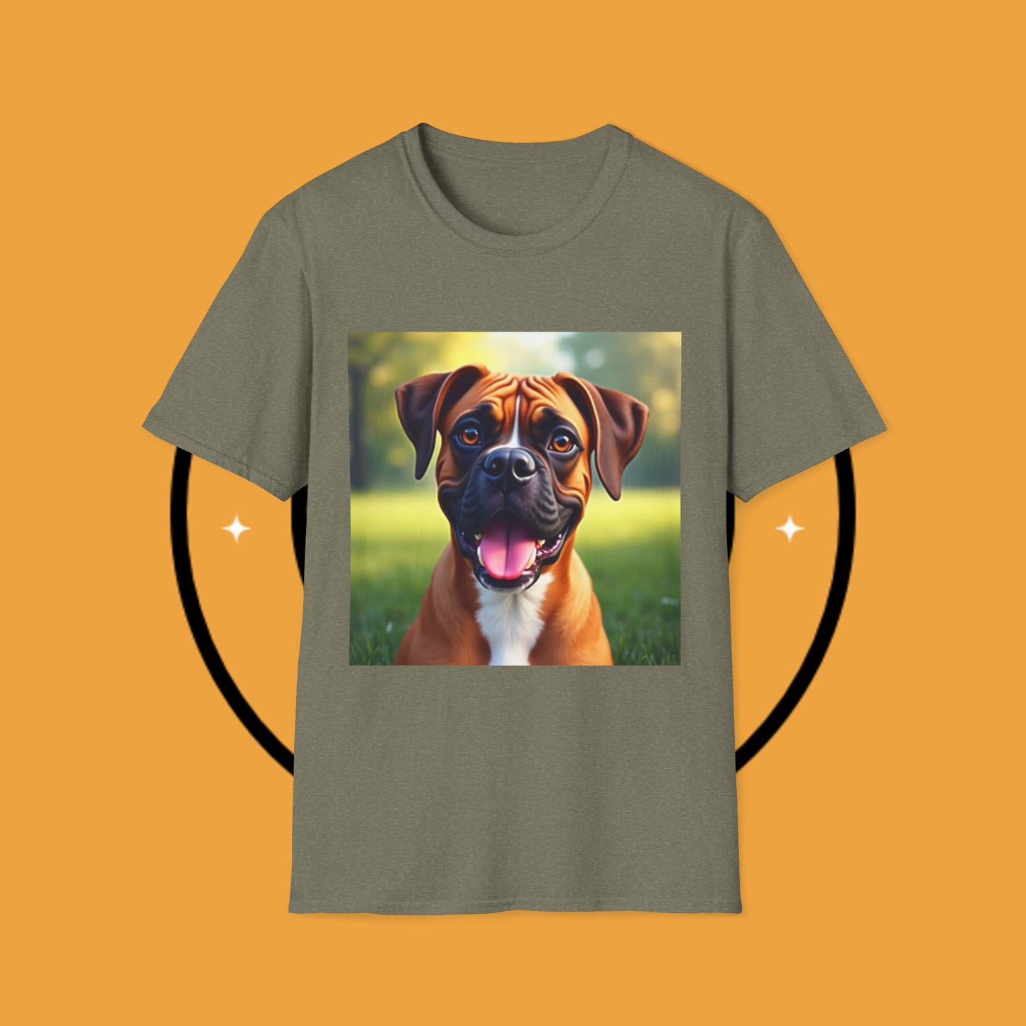 "Happy Boxer Pure Joy" Premium T-Shirt / Smiling Puppy Joy Tee Gift