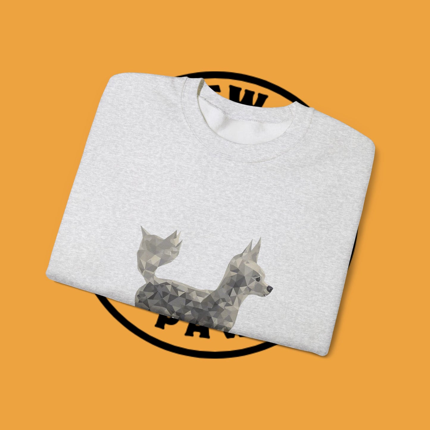 Geometric Chihuahua Sweatshirt | Low Poly Dog Art Crewneck | Modern Pet Lover Gift