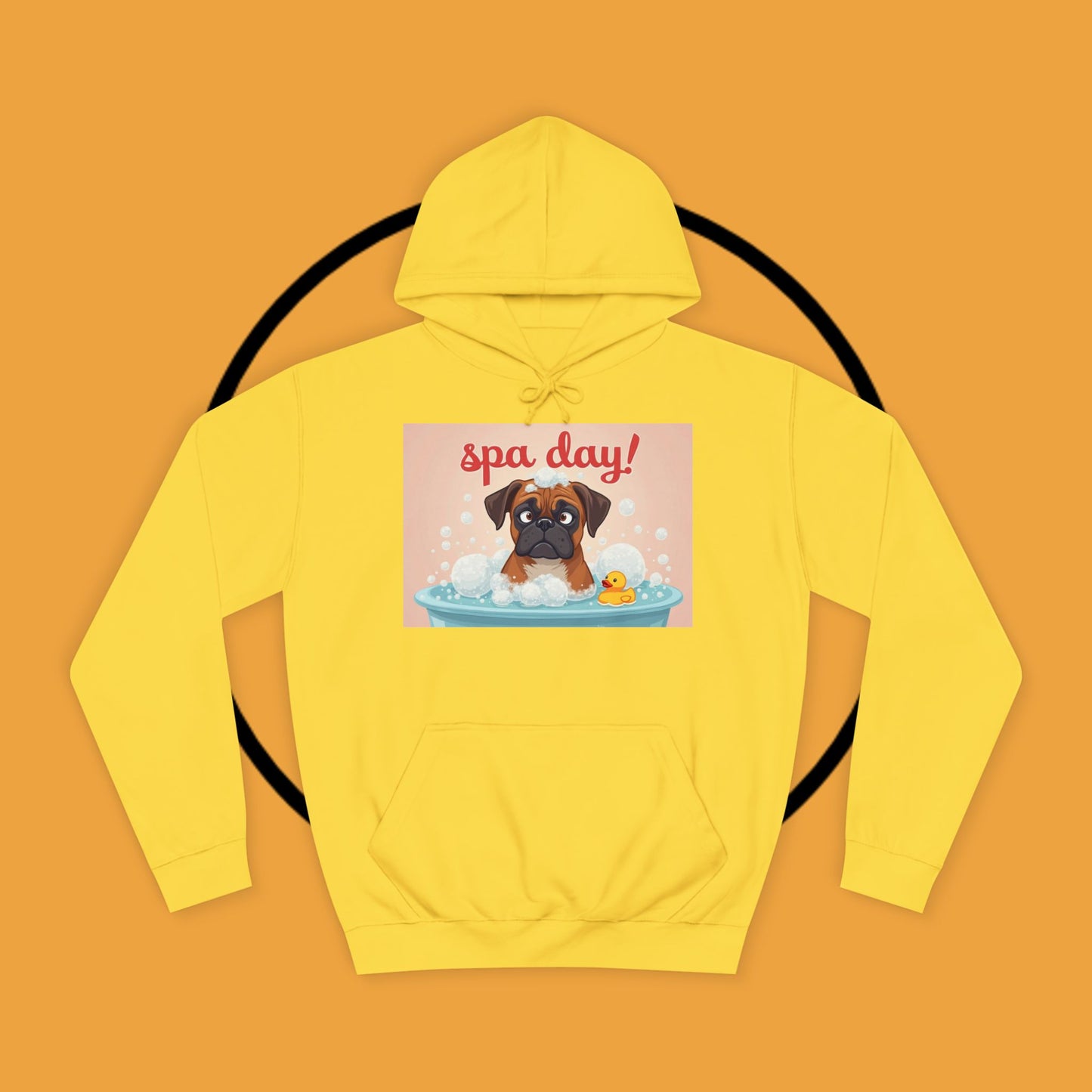 Spa Day Boxer Dog Hoodie | Self-Care Relaxation Gift | Pamper Day Pet Apparel | Wellness Vibes