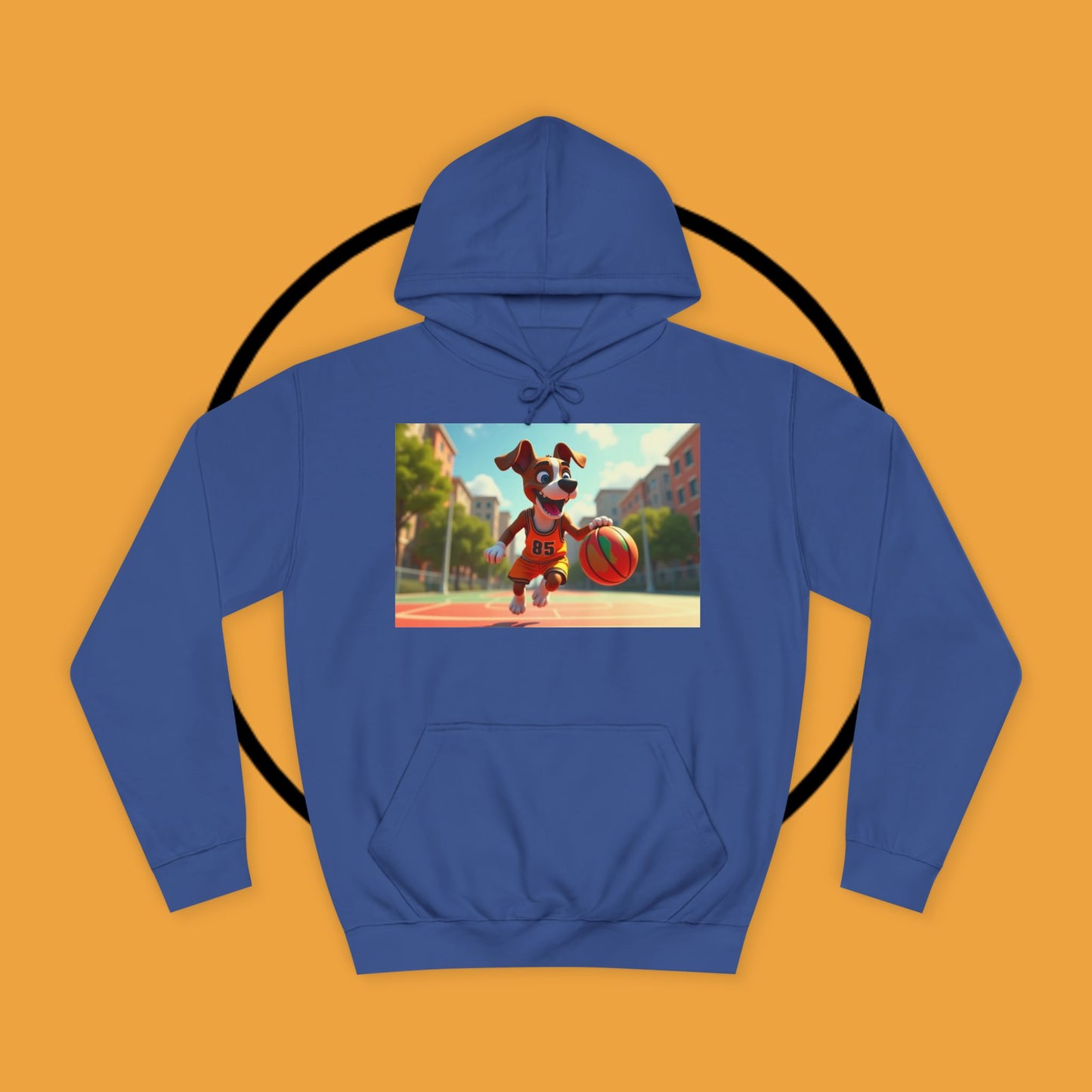 Basketball Boxer Dog #85 Hoodie | Sports Athletic Pet Apparel | Basketball Fan Gift | Team Spirit