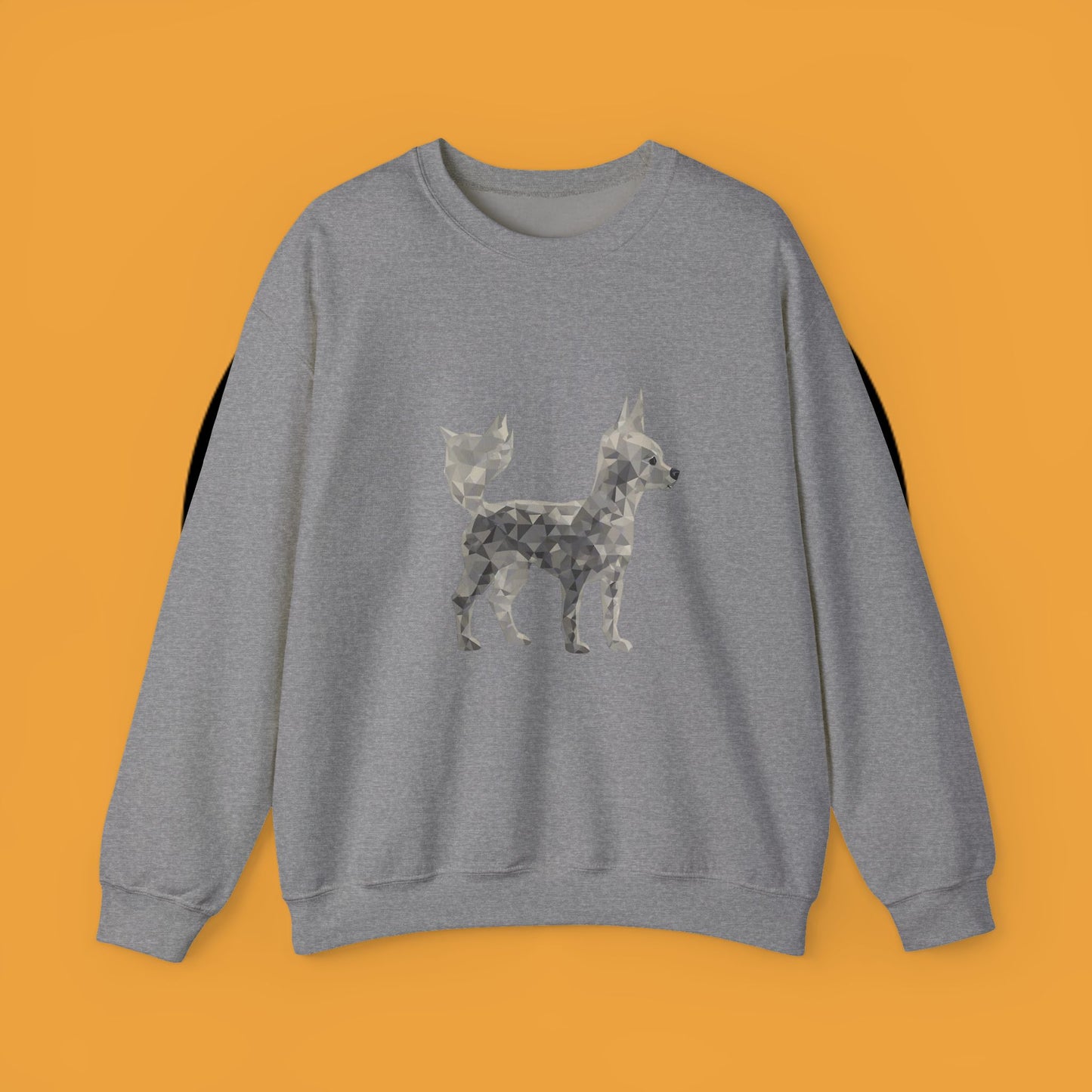 Geometric Chihuahua Sweatshirt | Low Poly Dog Art Crewneck | Modern Pet Lover Gift