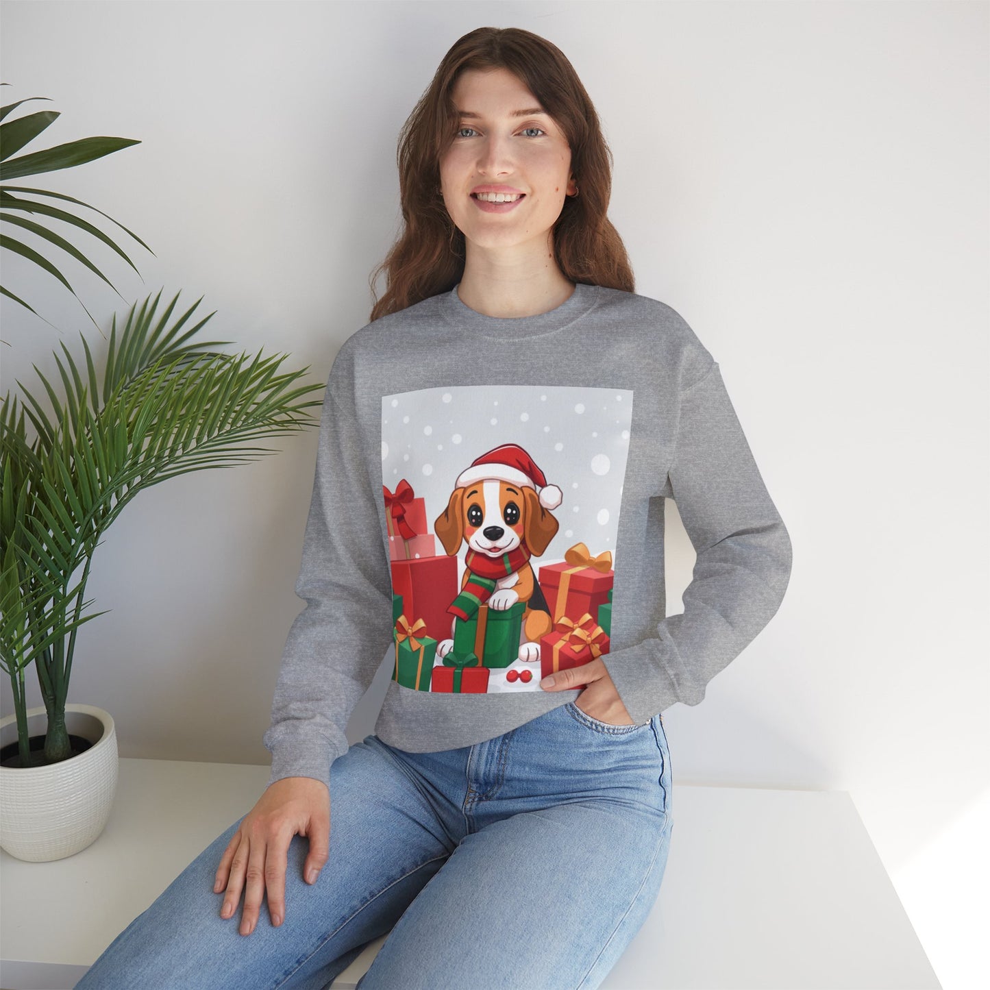 Adorable Christmas Beagle Sweatshirt – Perfect for the Holiday Season!