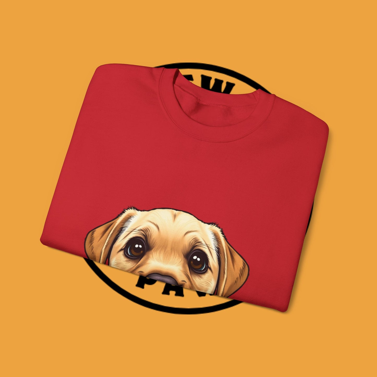 Labrador Puppy Crewneck Sweatshirt - Cartoon Dog Digital Art