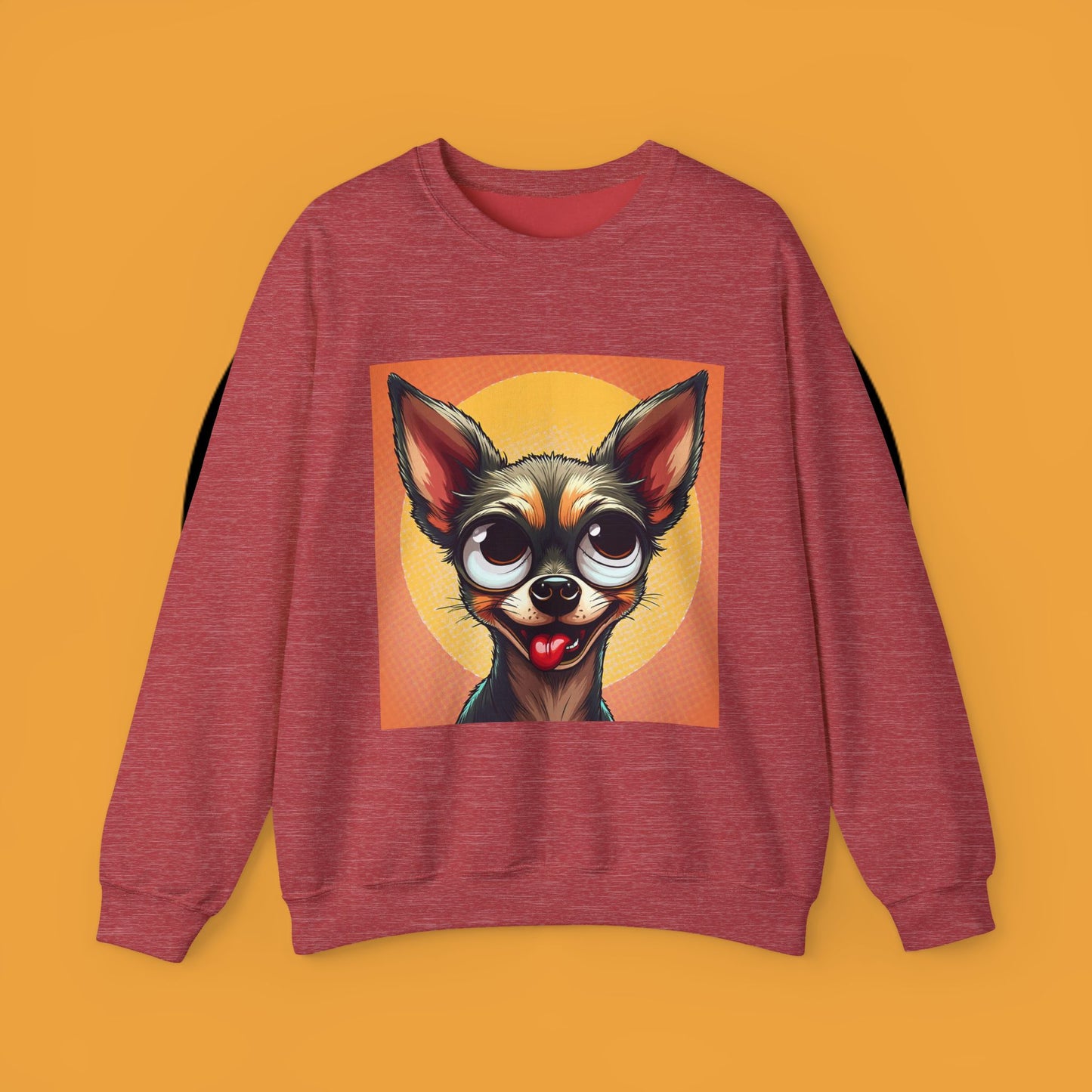 Cute Chihuahua Crewneck Sweatshirt - Funny Dog Lover Gift | Adorable Pet Portrait Pullover