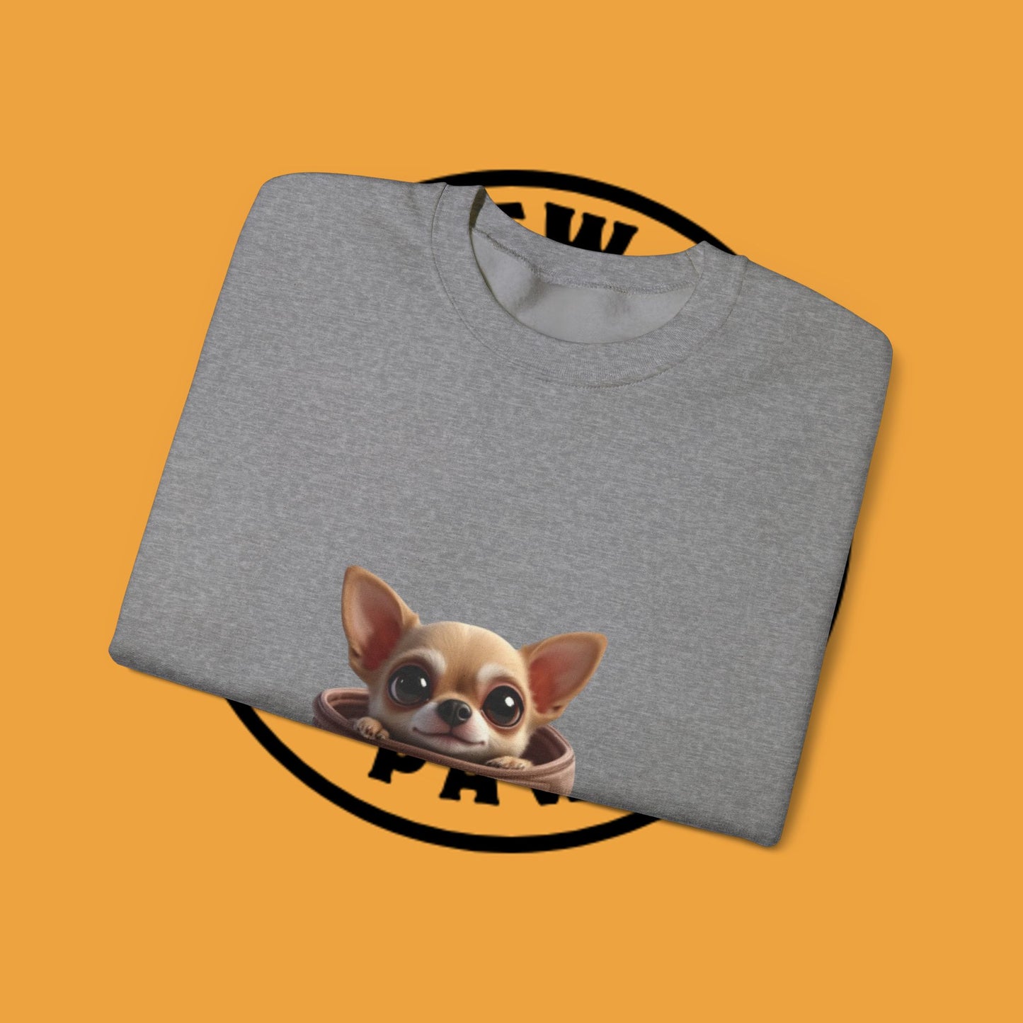 Pocket Chihuahua Sweatshirt - Cute Purse Puppy Design | Small Dog Lover Gift Crewneck