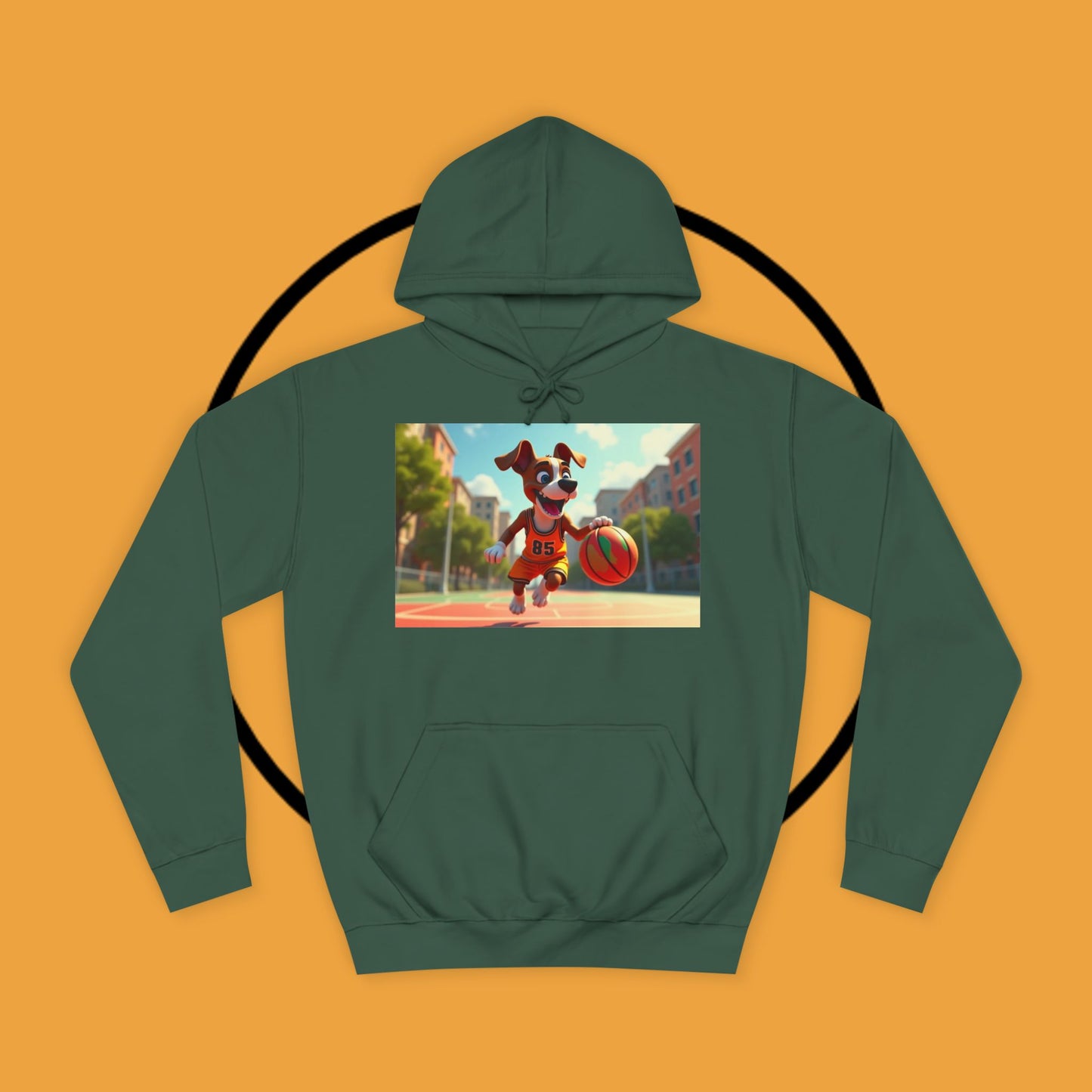 Basketball Boxer Dog #85 Hoodie | Sports Athletic Pet Apparel | Basketball Fan Gift | Team Spirit