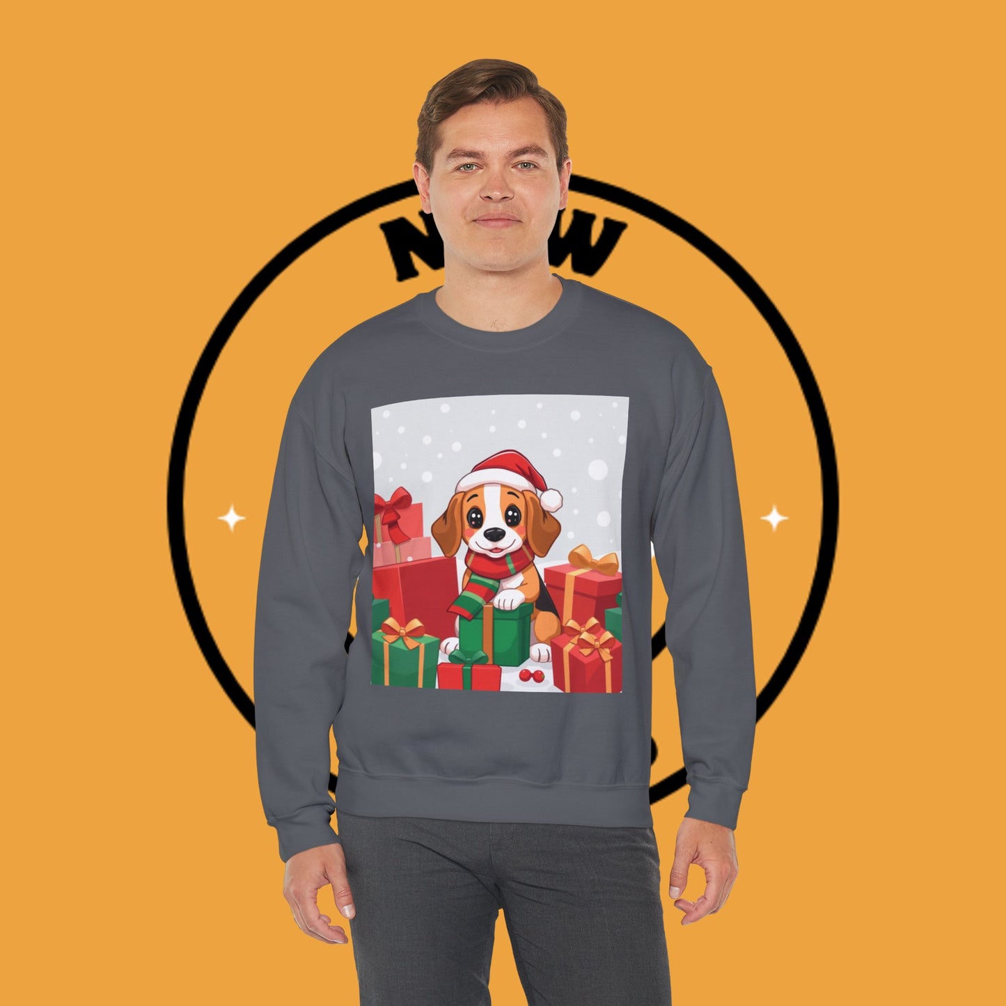Adorable Christmas Beagle Sweatshirt – Perfect for the Holiday Season!