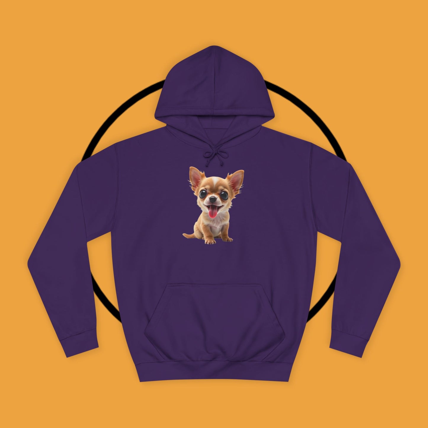 Adorable Chihuahua Puppy Hoodie - Cute Dog Lover Pullover Sweatshirt